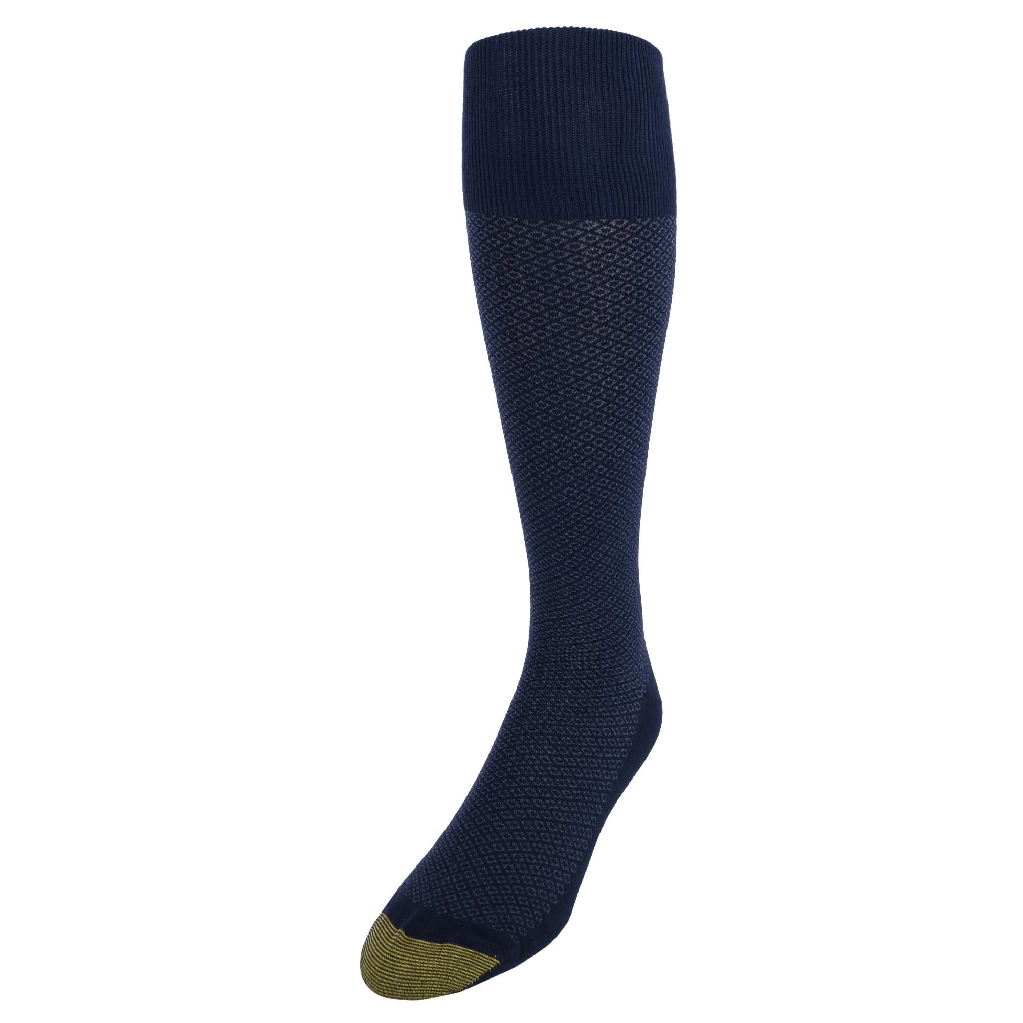 Gold Toe Men's Over the Calf Moisture Control Fashion Socks (Pack of 3)