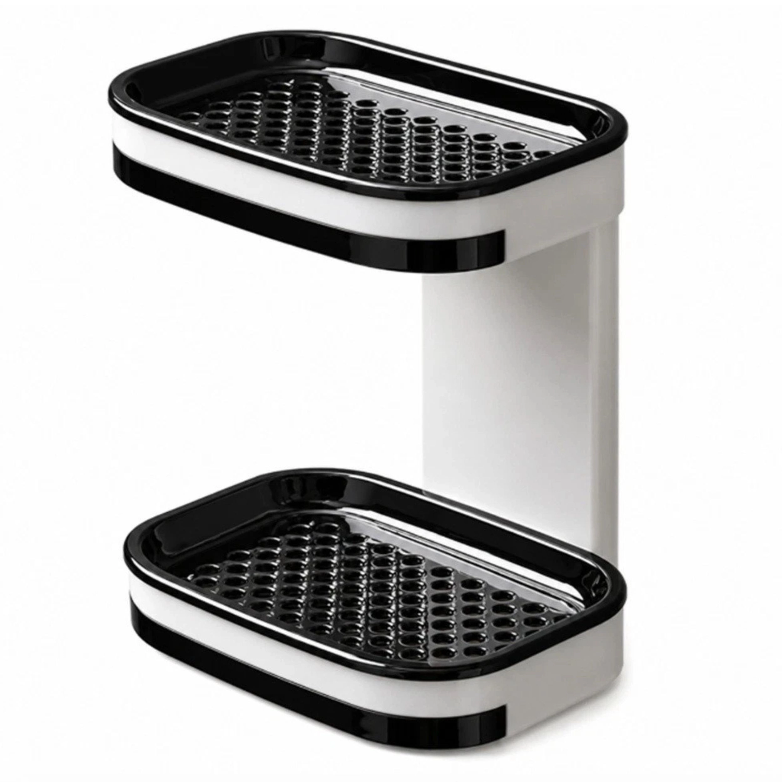 Home Collection Wall Mounted Double Layer Soap Dish Drain Tray Bathroom Holder