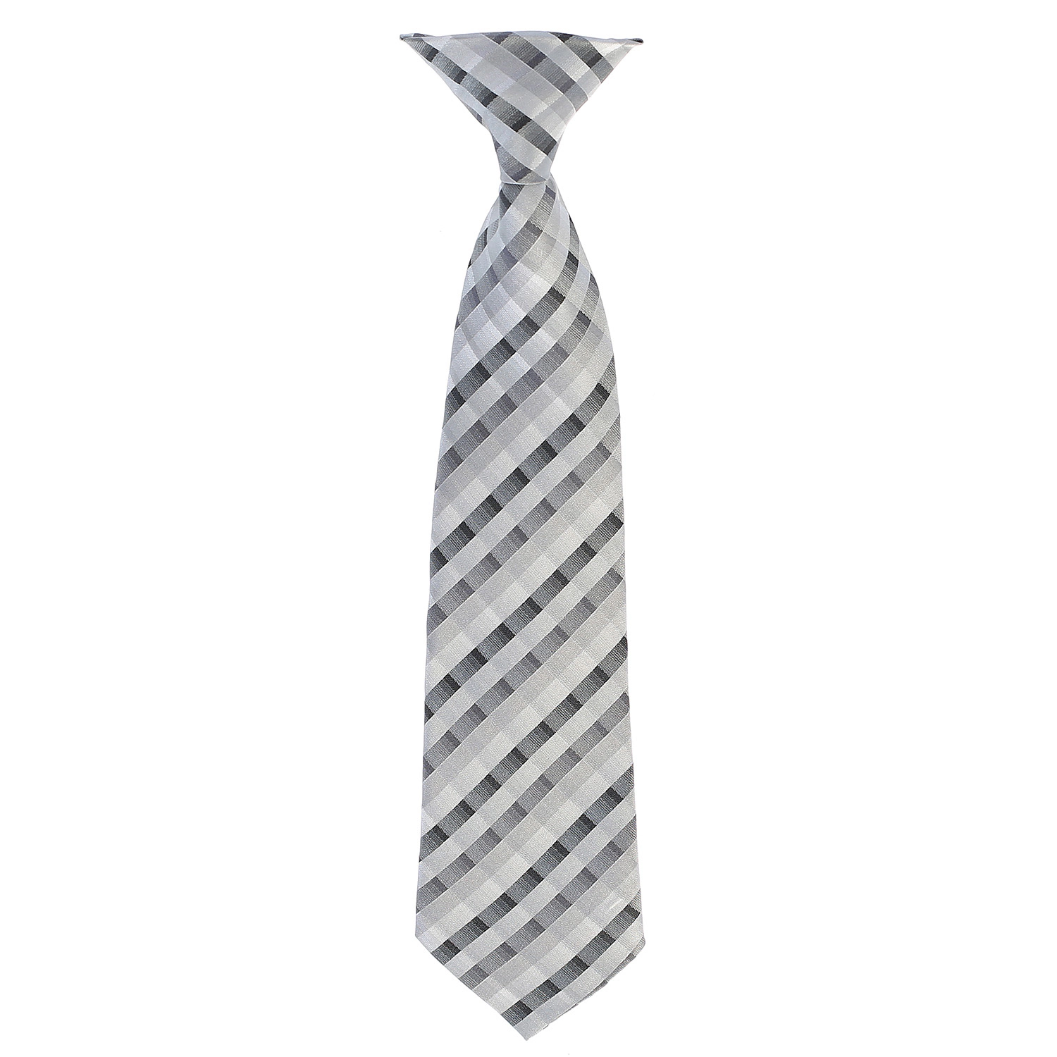 Gioberti Boy's Long Sleeve Dress Shirt And Plaid Tie Accessories Set