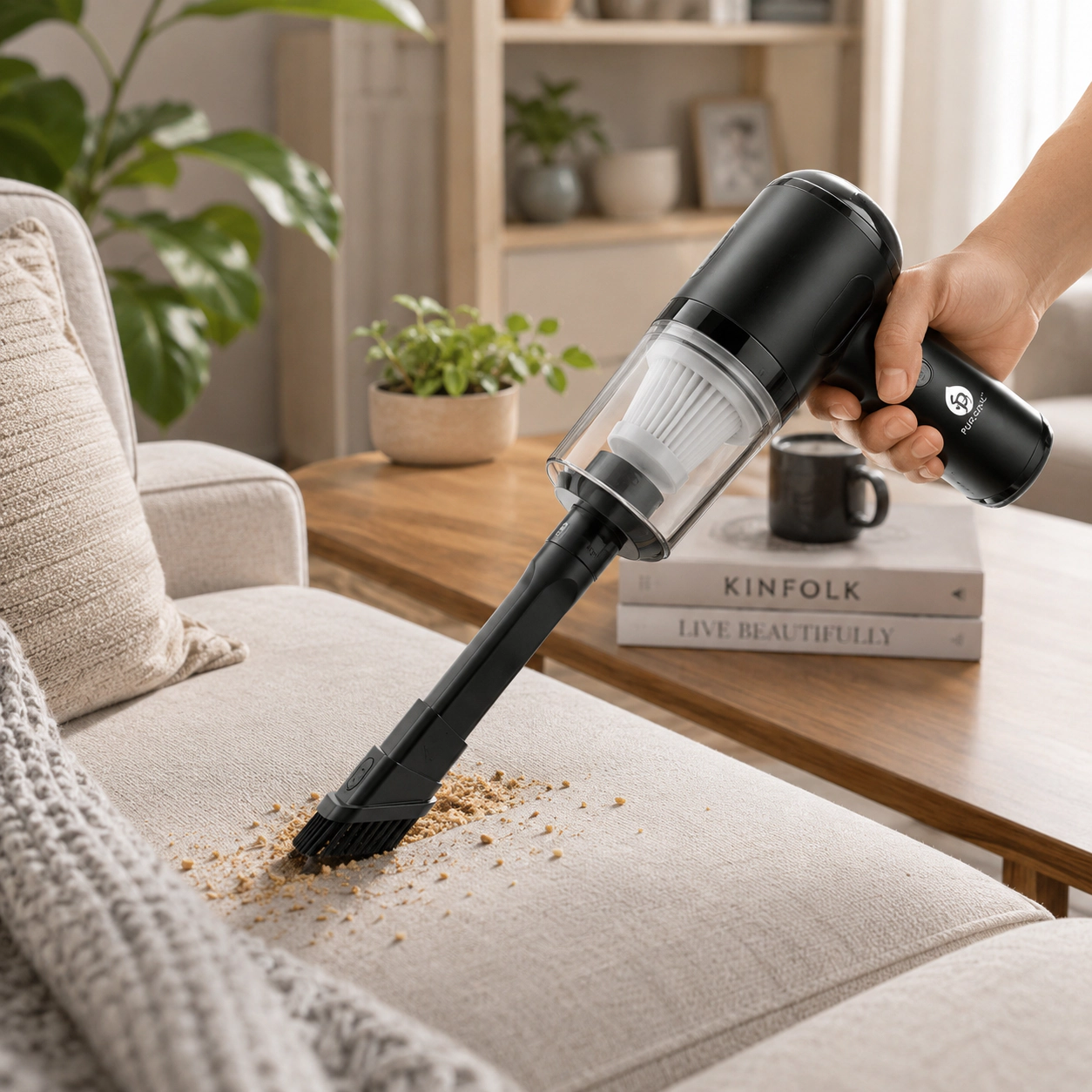 Pursonic Unisex Portable 2-in-1 Mini Wireless Vacuum Cleaner & Air Duster