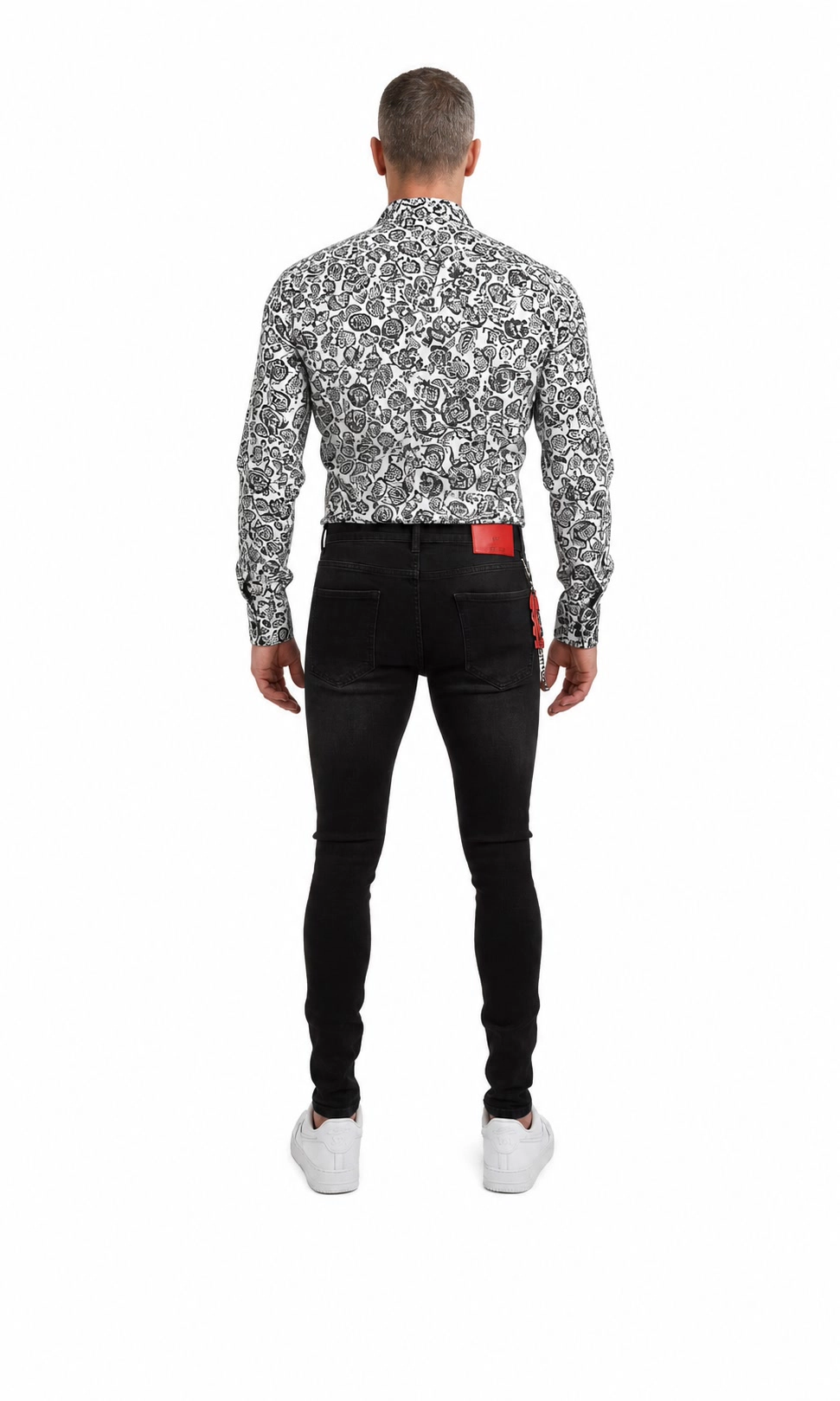 Elie Balleh Men's Classic Wash Skinny Jeans