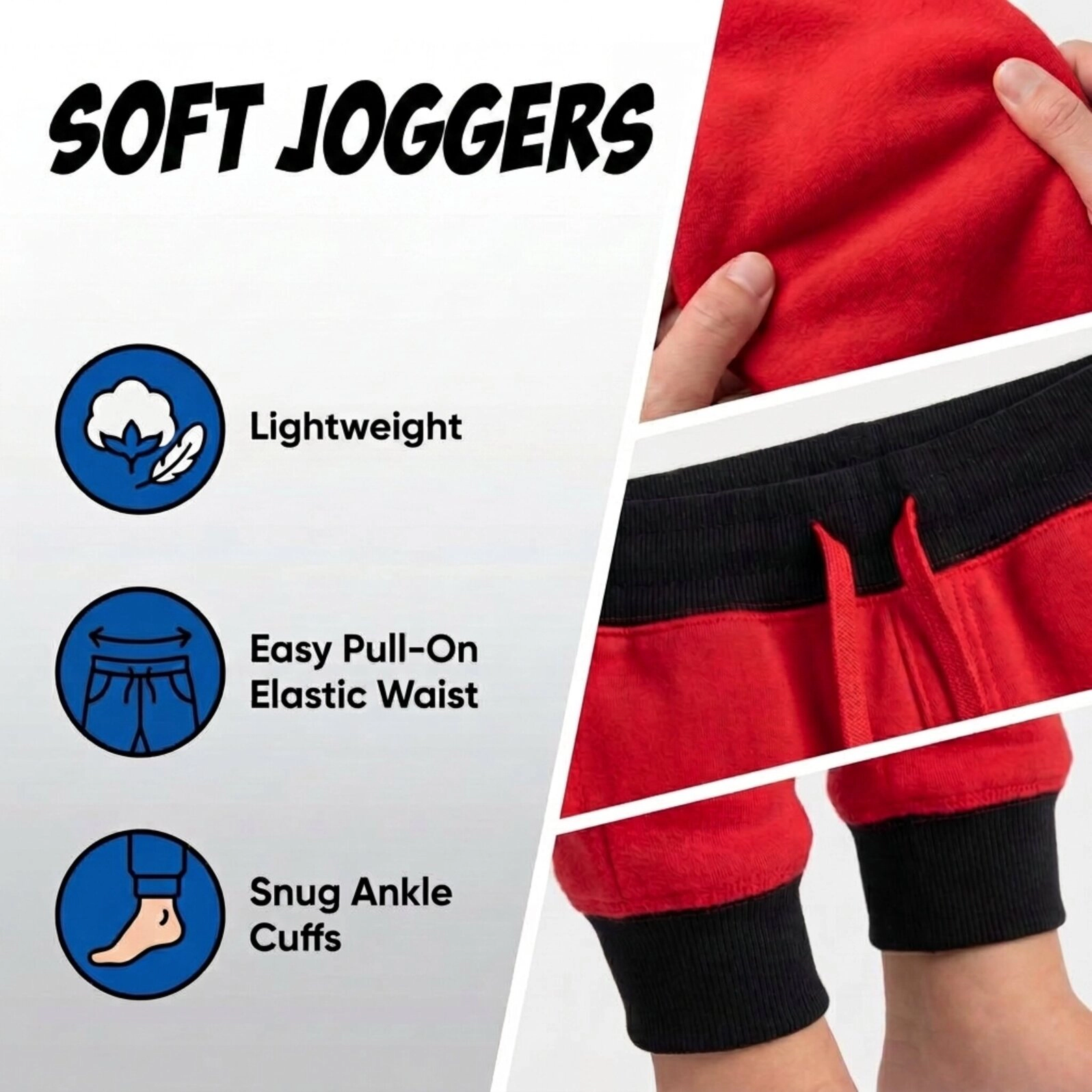 Marvel Avengers Boys' 4-Pack Athletic Jogger Pants