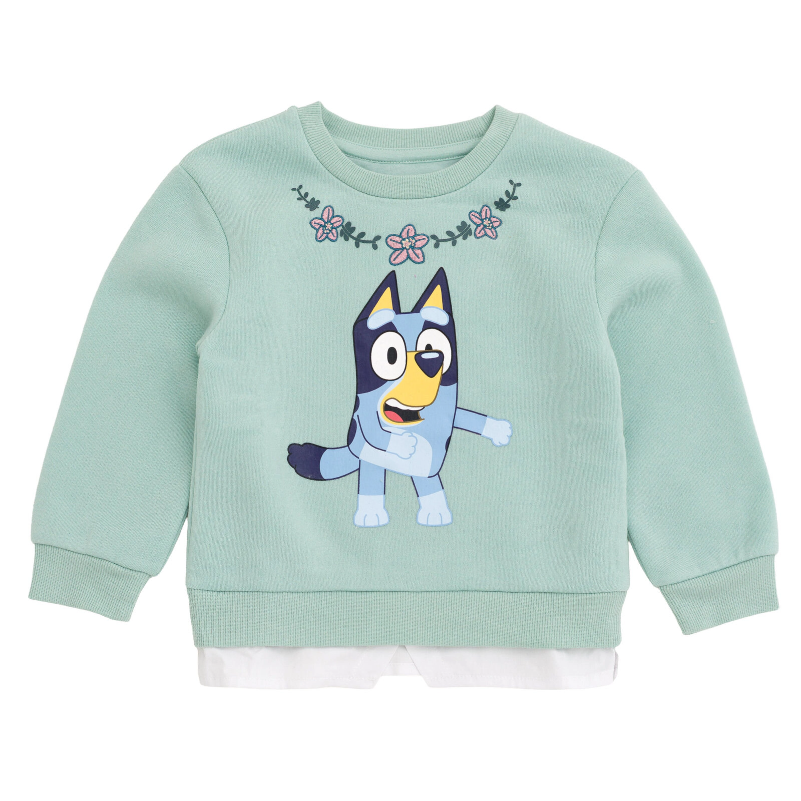 Bluey Girls' 2-Piece Fleece Sweatshirt and Skort Set