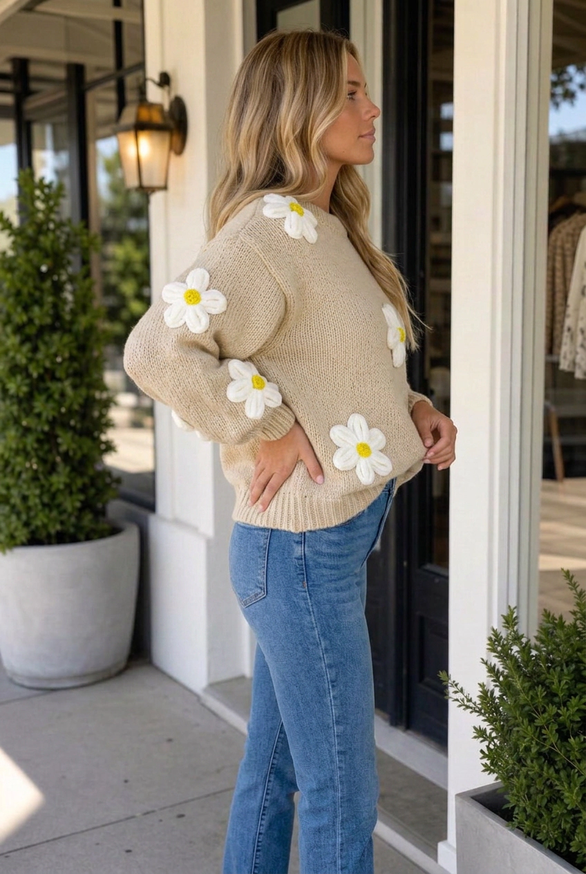 Threaded Pear Women's Clare Chunky Knit Sweater