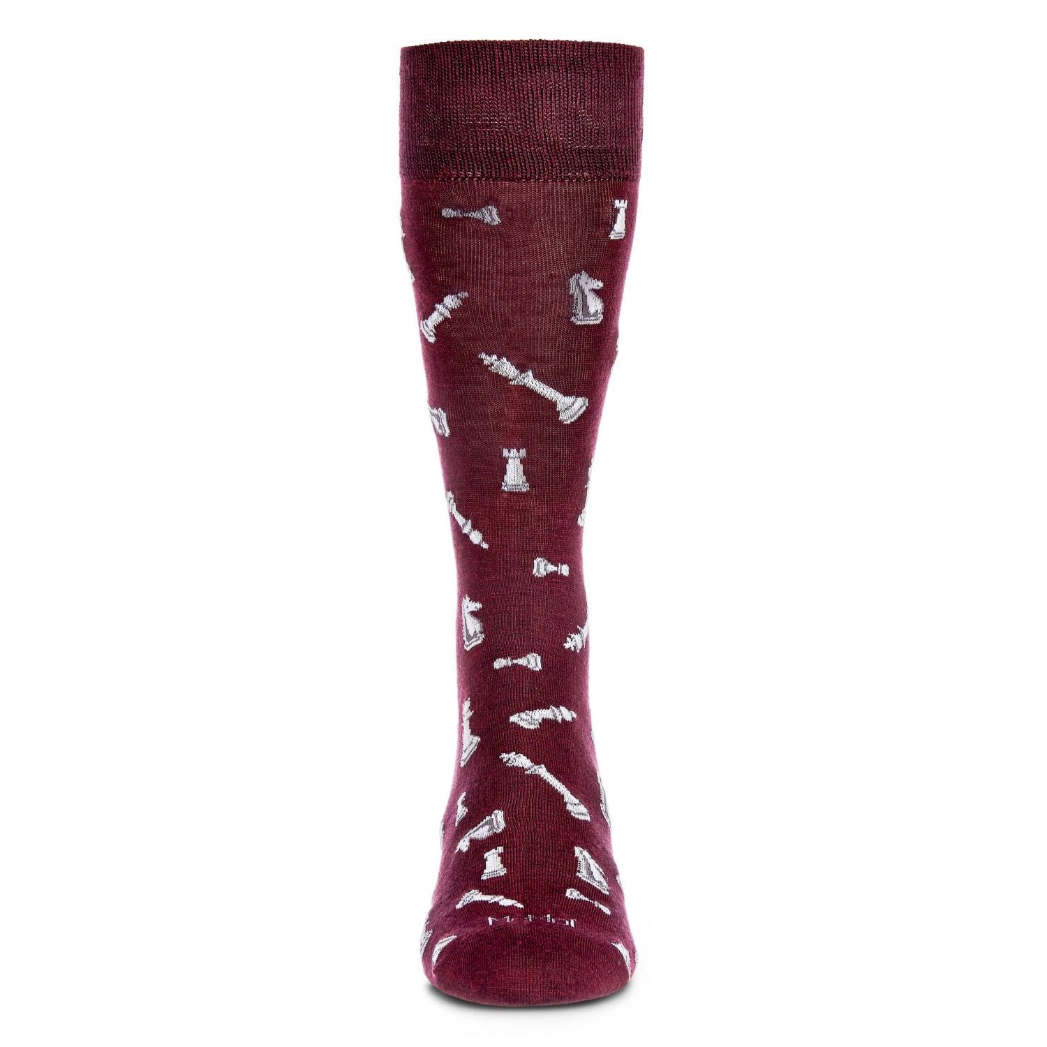 MeMoi Men's Checkmate Chess Rayon From Bamboo Crew Socks