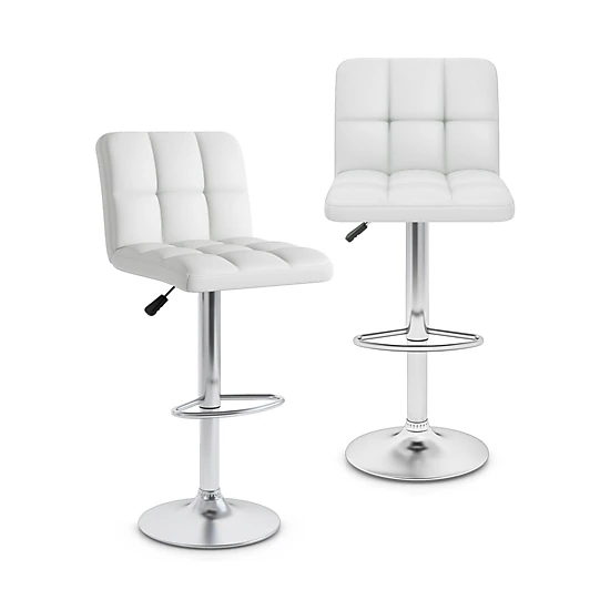 SlickBlue Modern Counter Height Bar Stools 360° Swivel Adjustable Kitchen Chairs