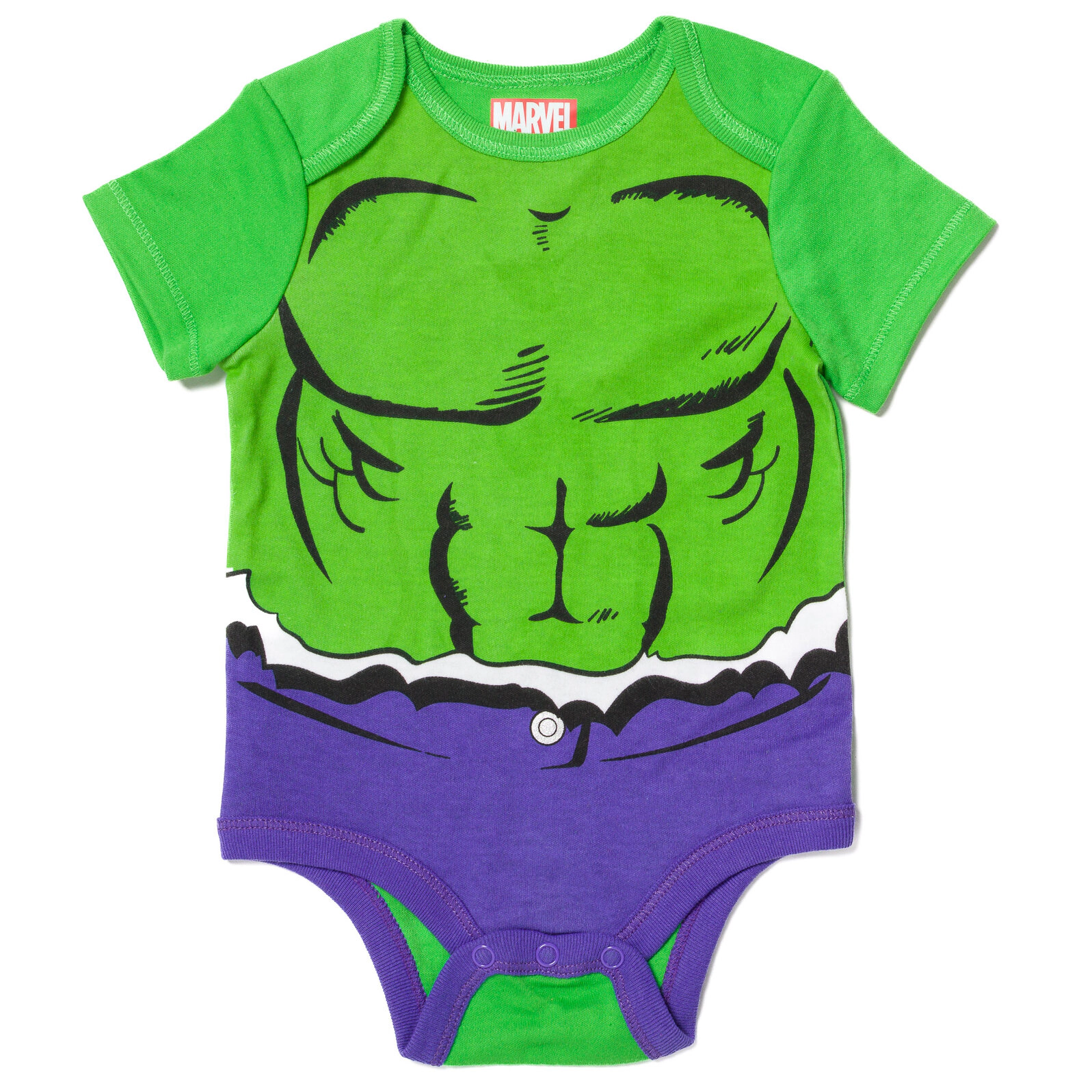 Marvel Avengers The Hulk Baby Boys' Cosplay Bodysuit Pants and Hat Set