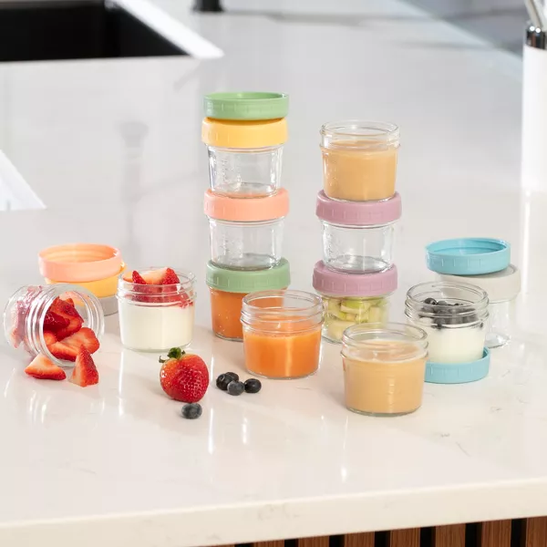 Sperric 12-Pack Glass Baby Food Storage Jars w/ Lids