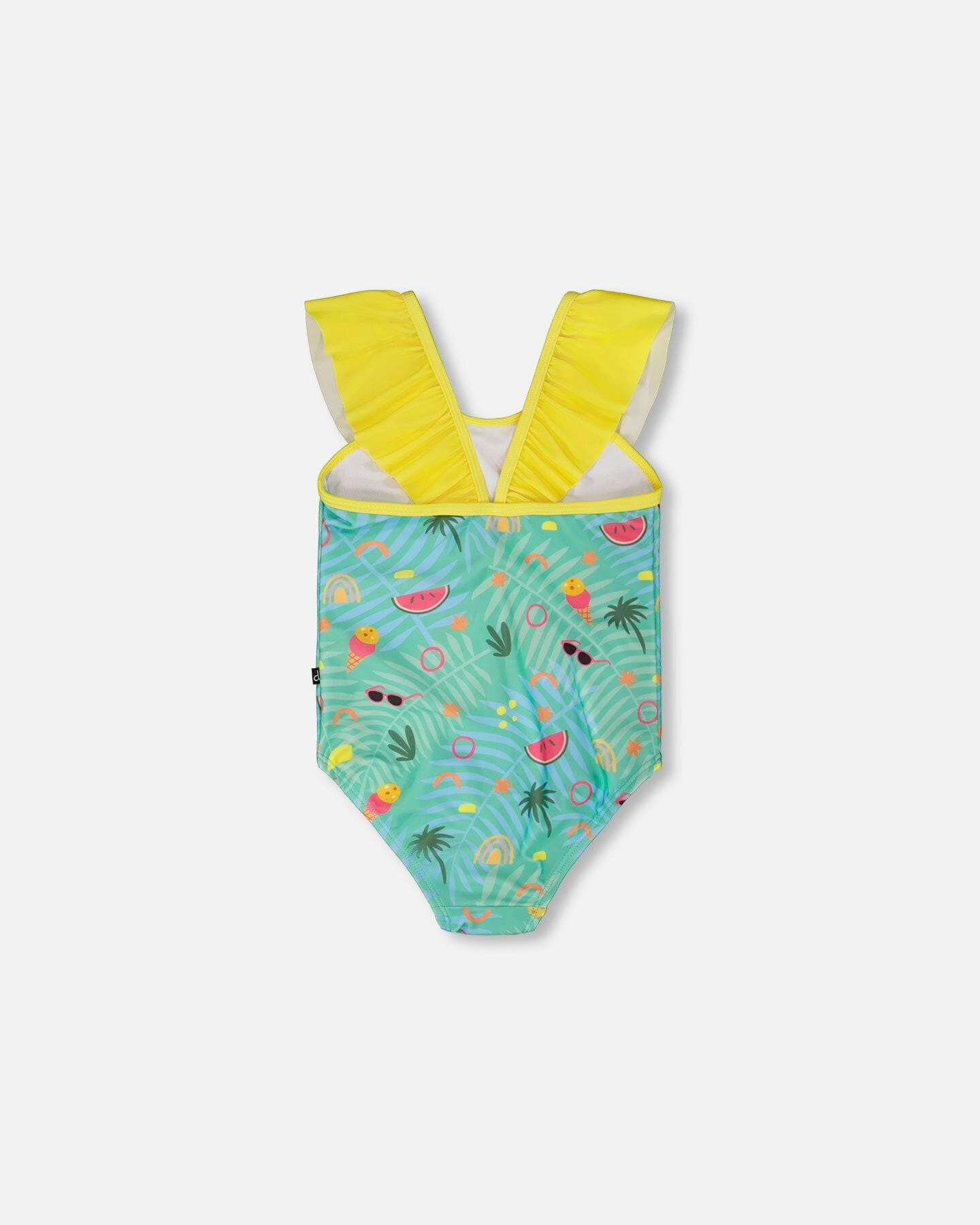 Deux par Deux Girls One-Piece Swimsuit Beach Print