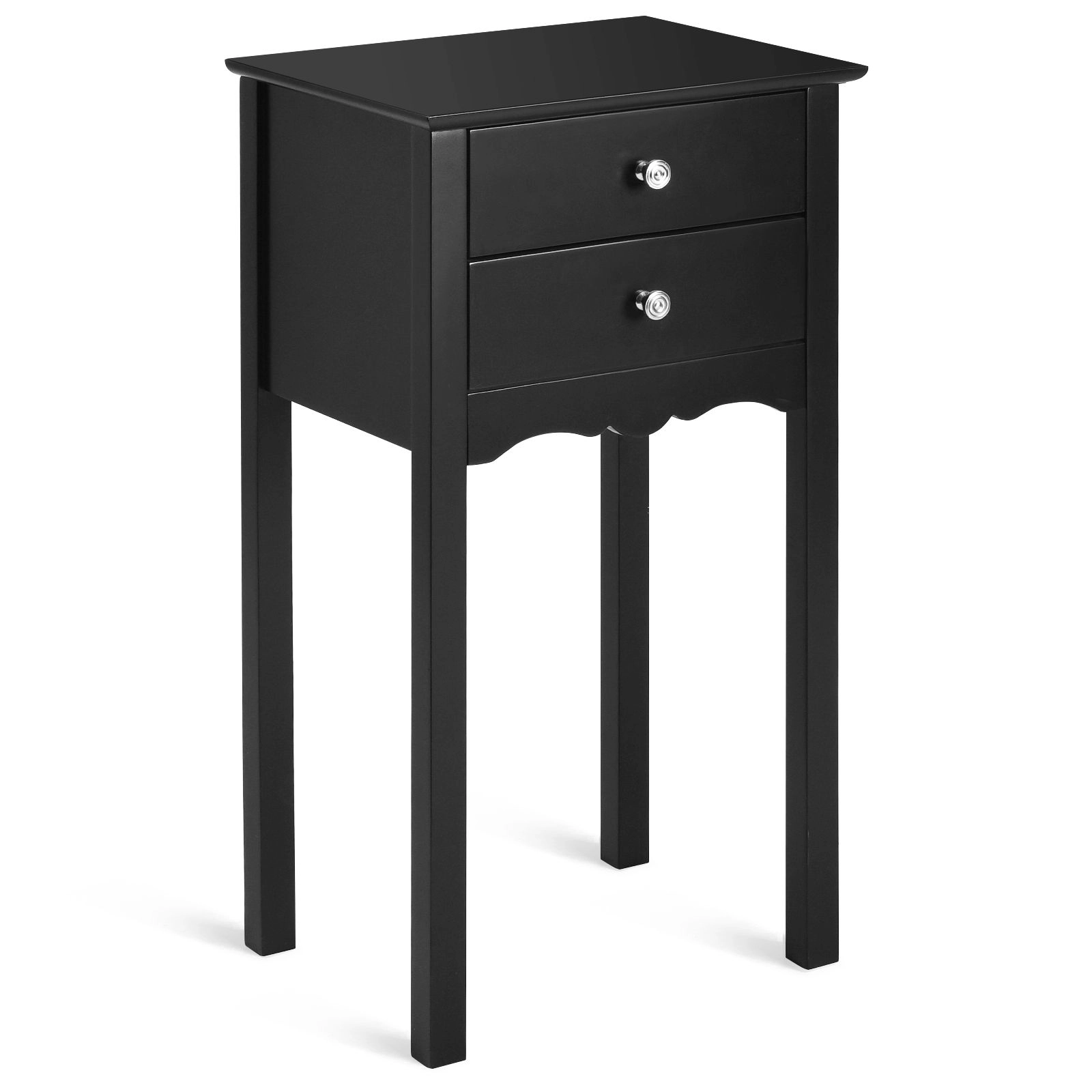 SlickBlue Storage End Table with 2 Drawers for Living Room Bedroom