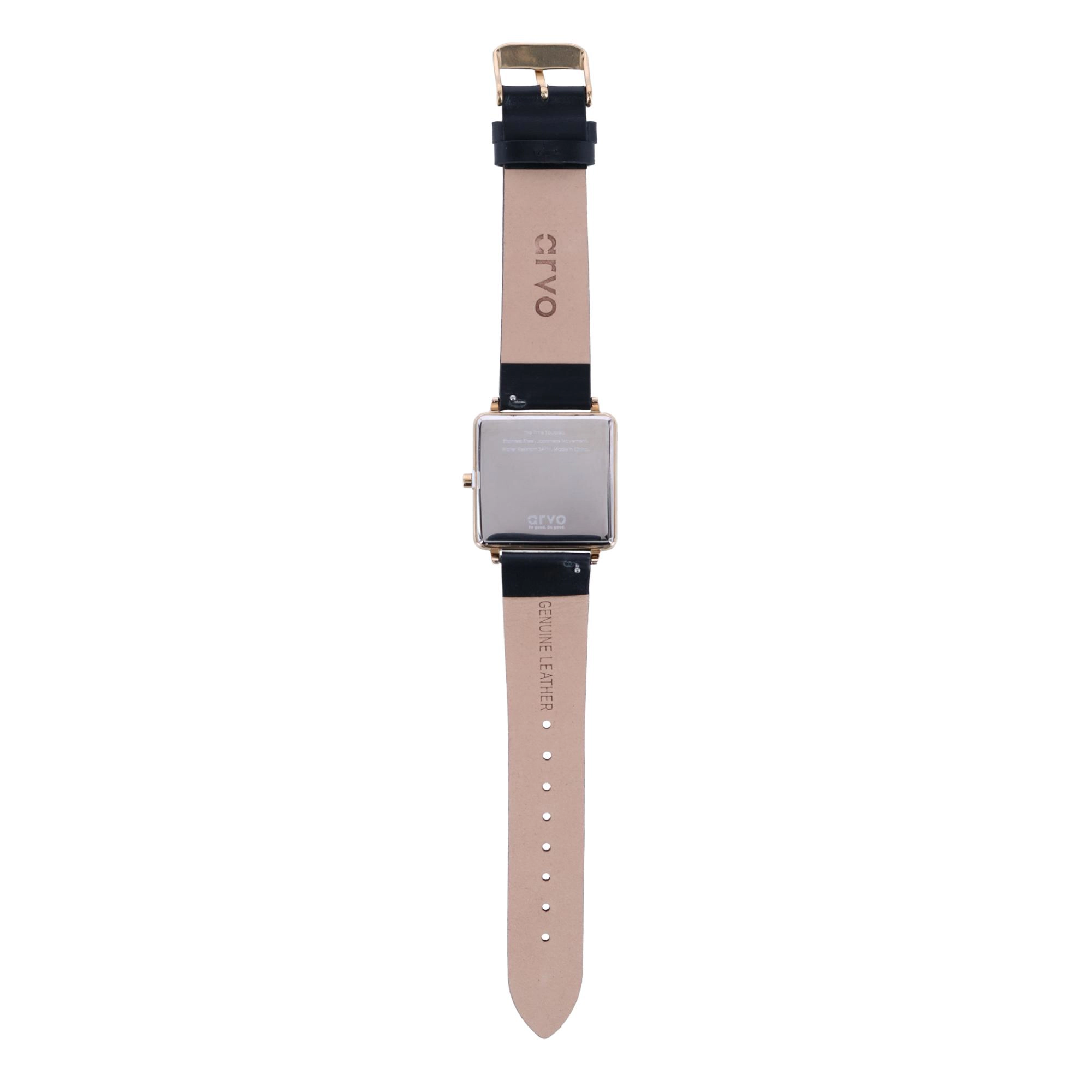 Arvo Time Squared Black Dial Watch