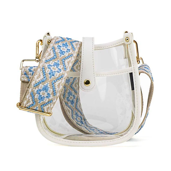 Threaded Pear Women's Compact Clear Courier | Choose Your Strap