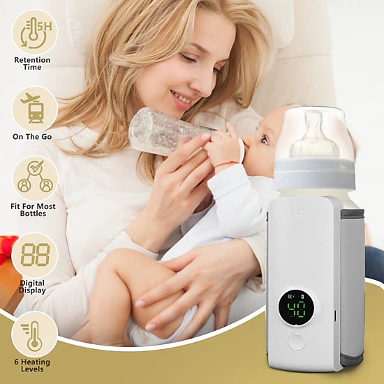 GBruno Kids' Kids' USB Rechargeable Portable Bottle Warmer