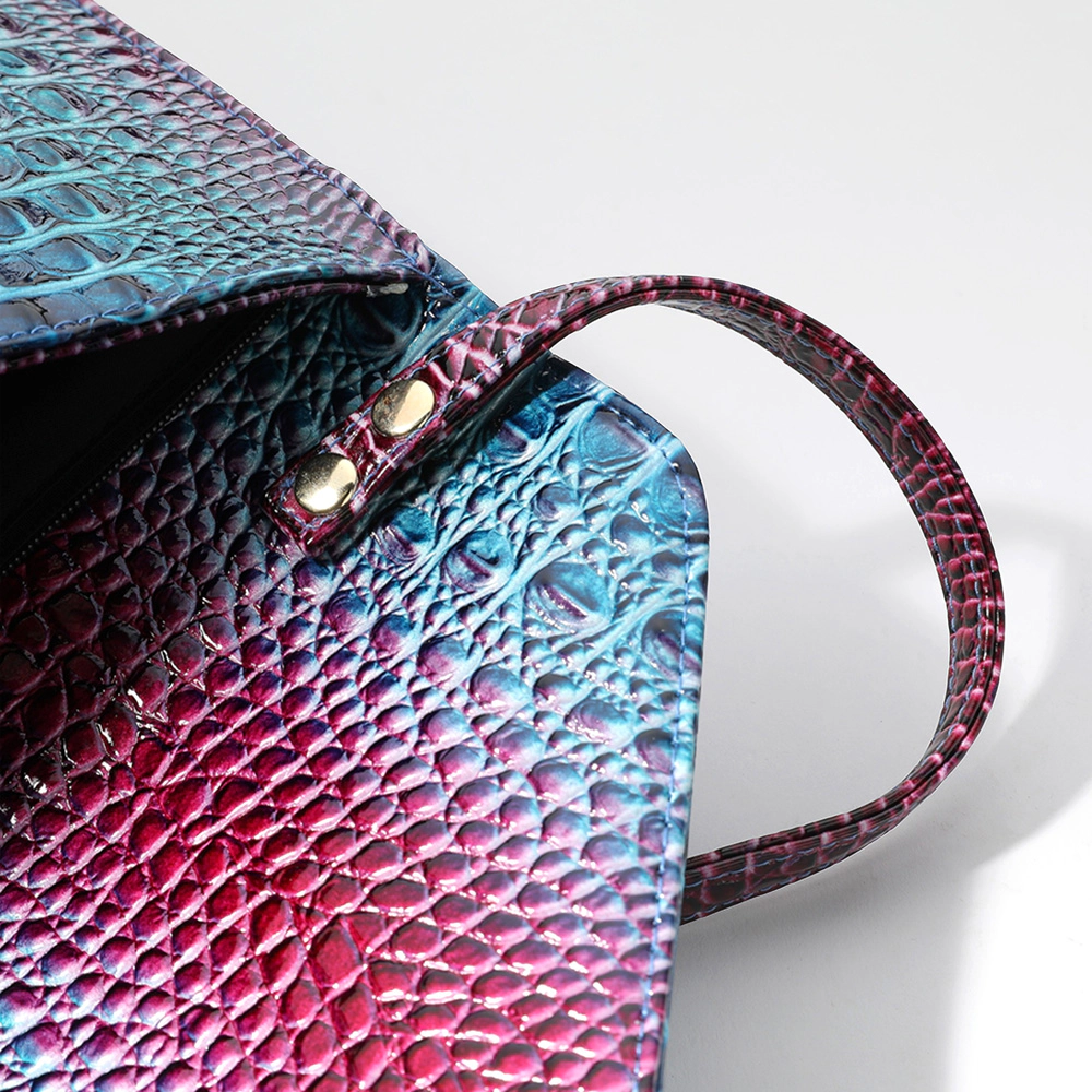 Fashnzfab Snake Skin Patterned Envelope Clutch / Shoulder Bag