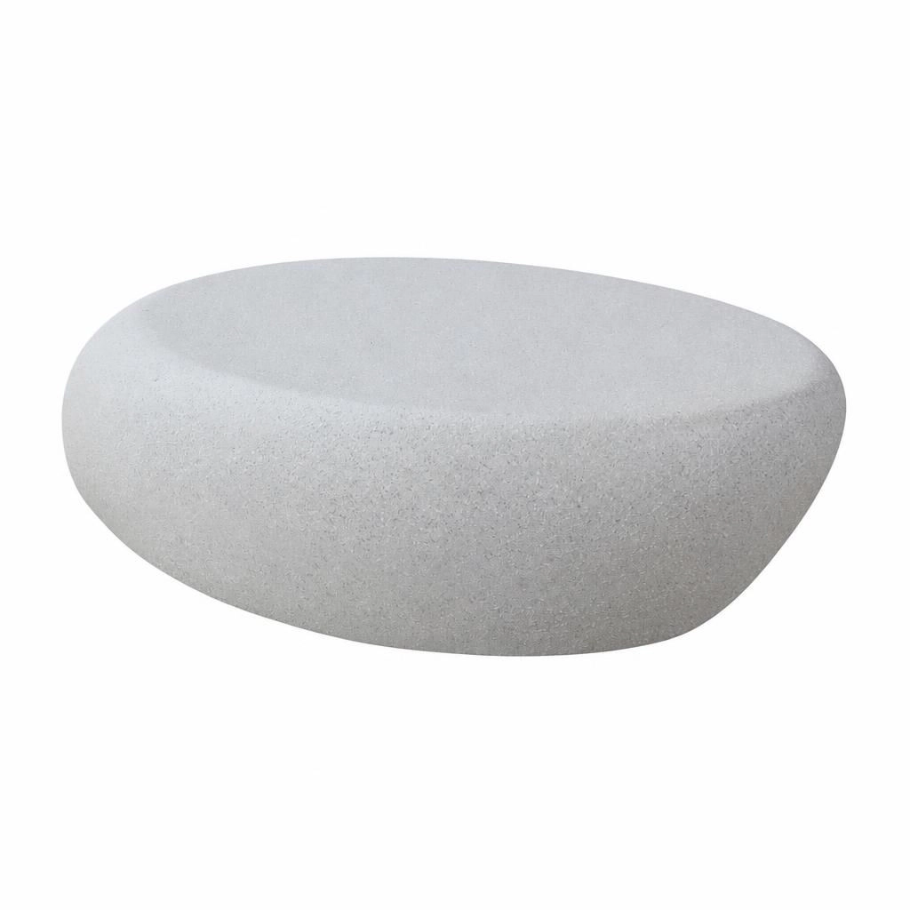 GOODSILO Low Profile Rectangular Fiberglass Accent Table