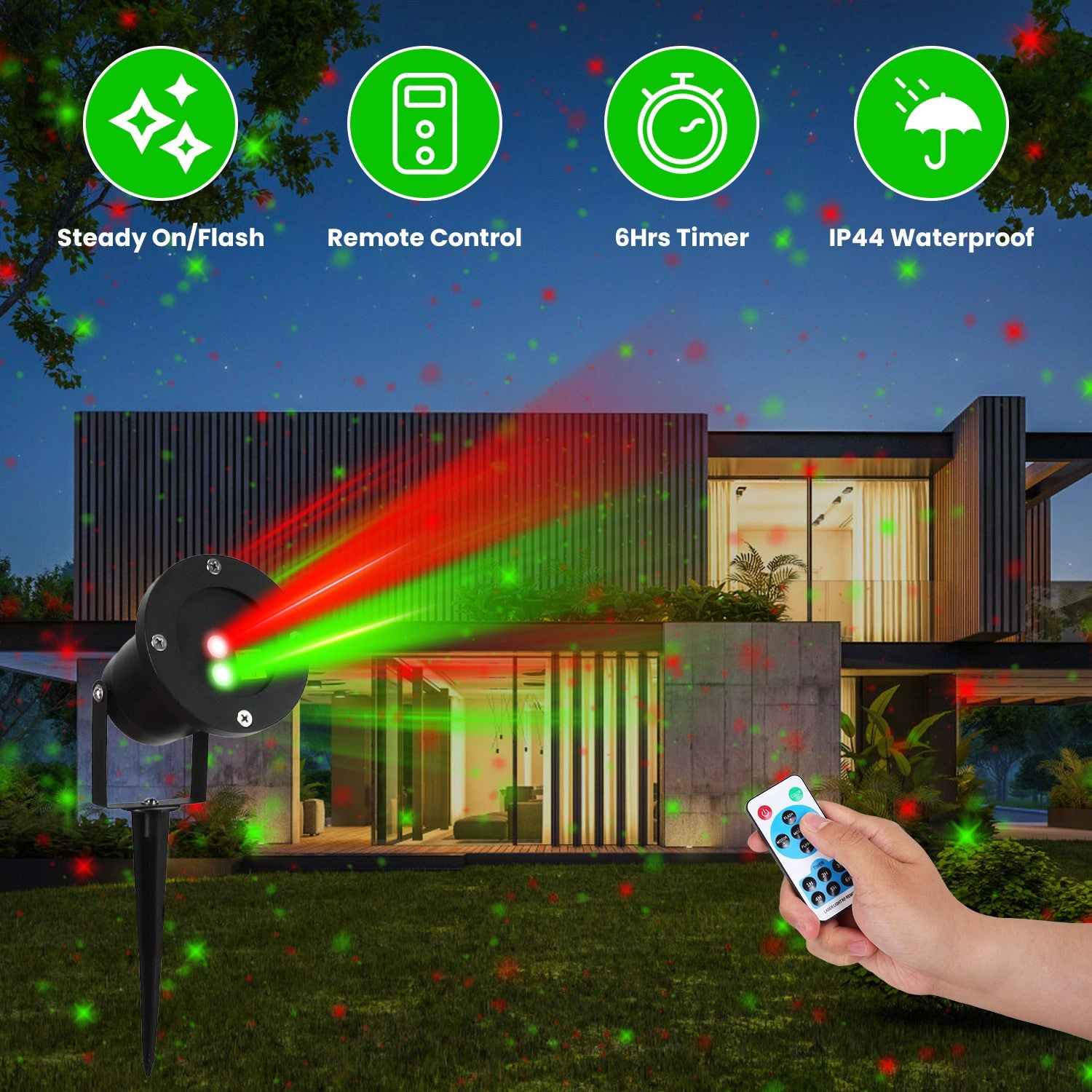 GBruno Waterproof Laser Projector Light