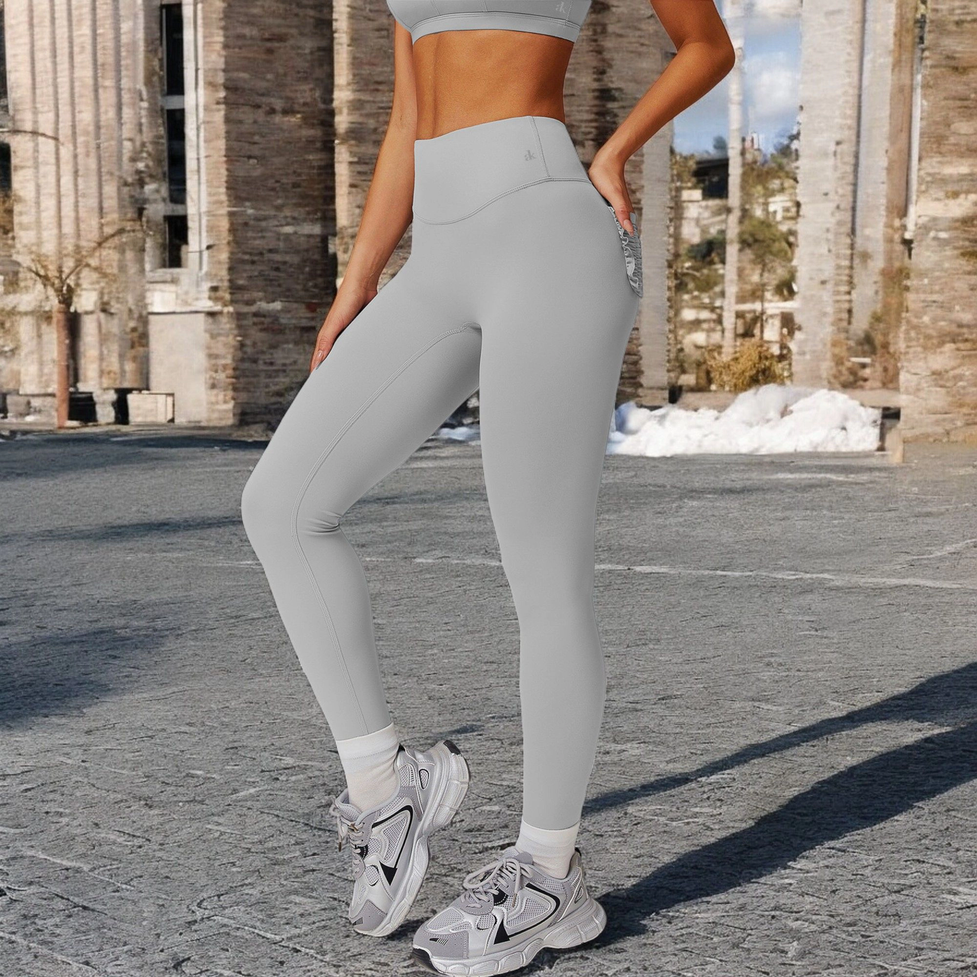 Anna-Kaci Women's High-Waist Seamless Leggings with Full-Length Design