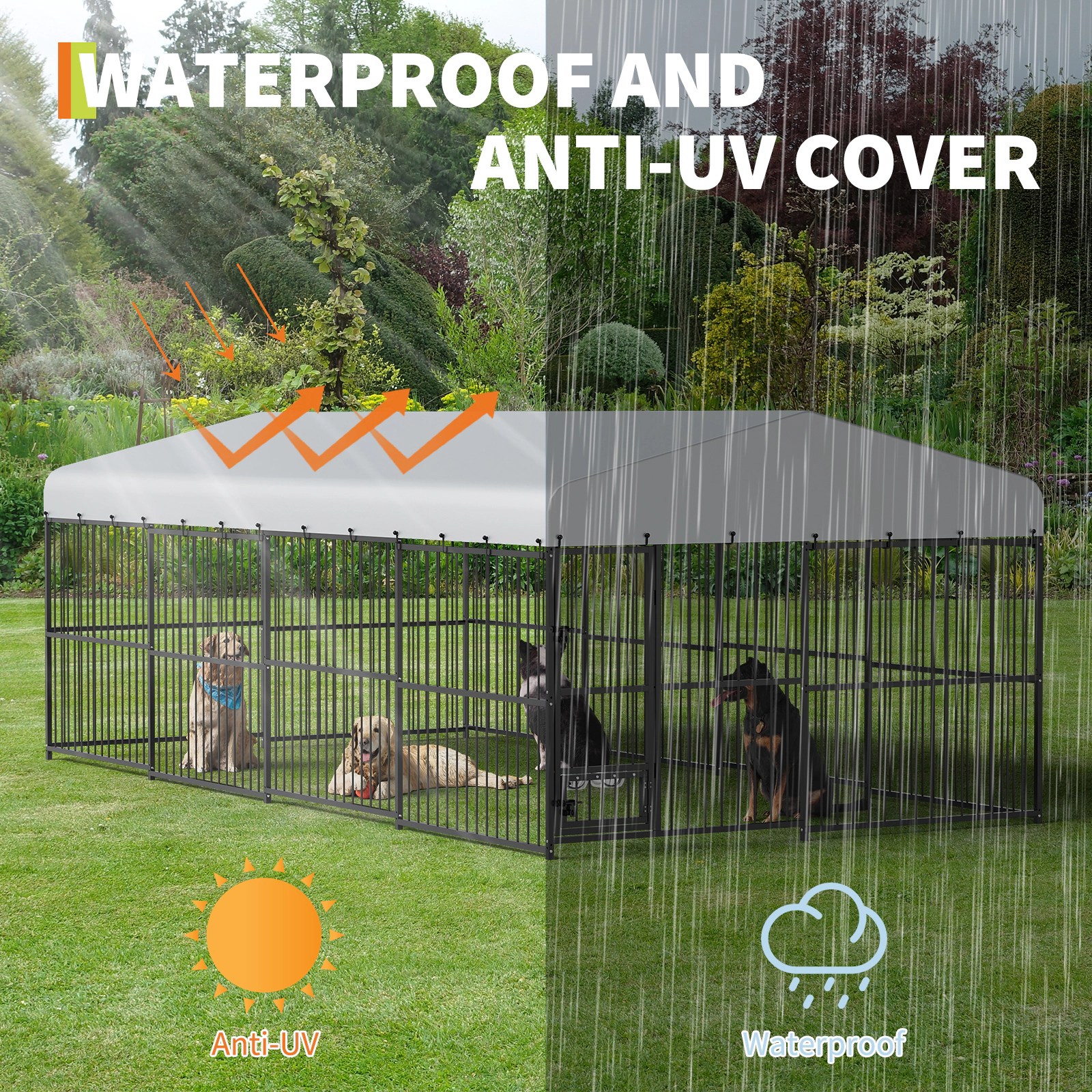 Heavy Duty Outdoor Dog Kennel for Large Dogs