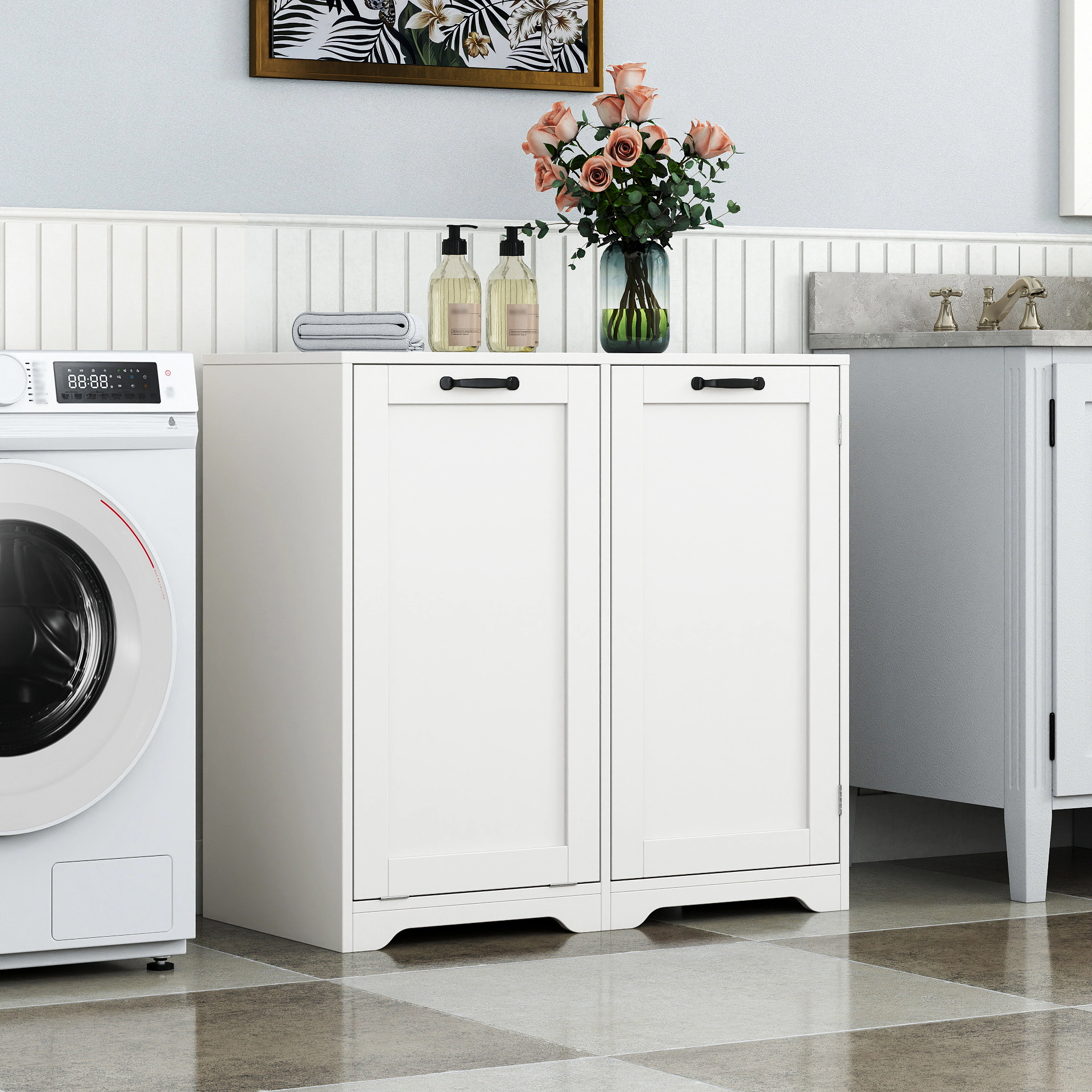ELEMENT ACE Freestanding Space Saving Bathroom Storage Cabinet