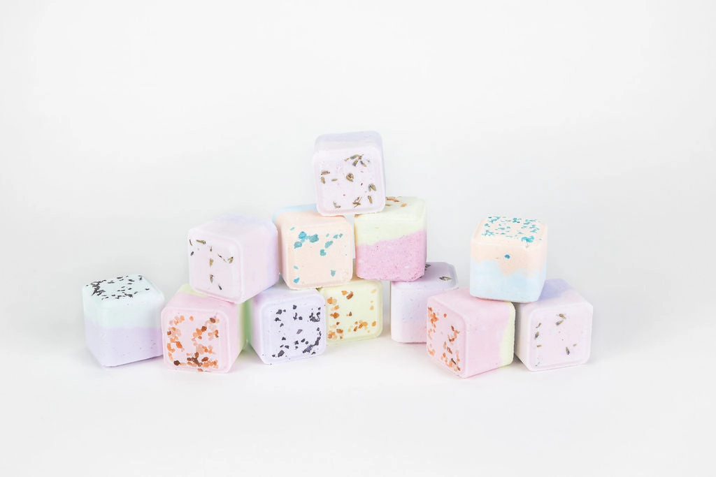 Lizush Mixed Scents Shower Steamers Gift Set - 5 Large Fizzies, Lavender Mint Grapefruit Eucalyptus