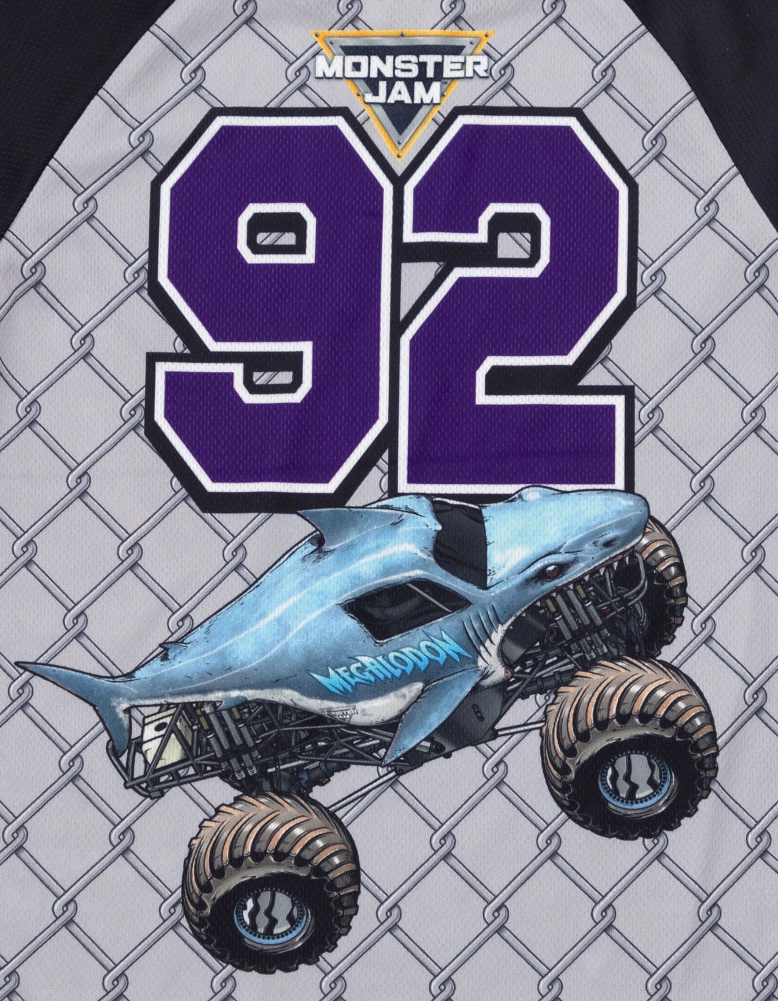 Monster Jam Boys' Athletic 2-Piece Baseball Jersey and Shorts Set
