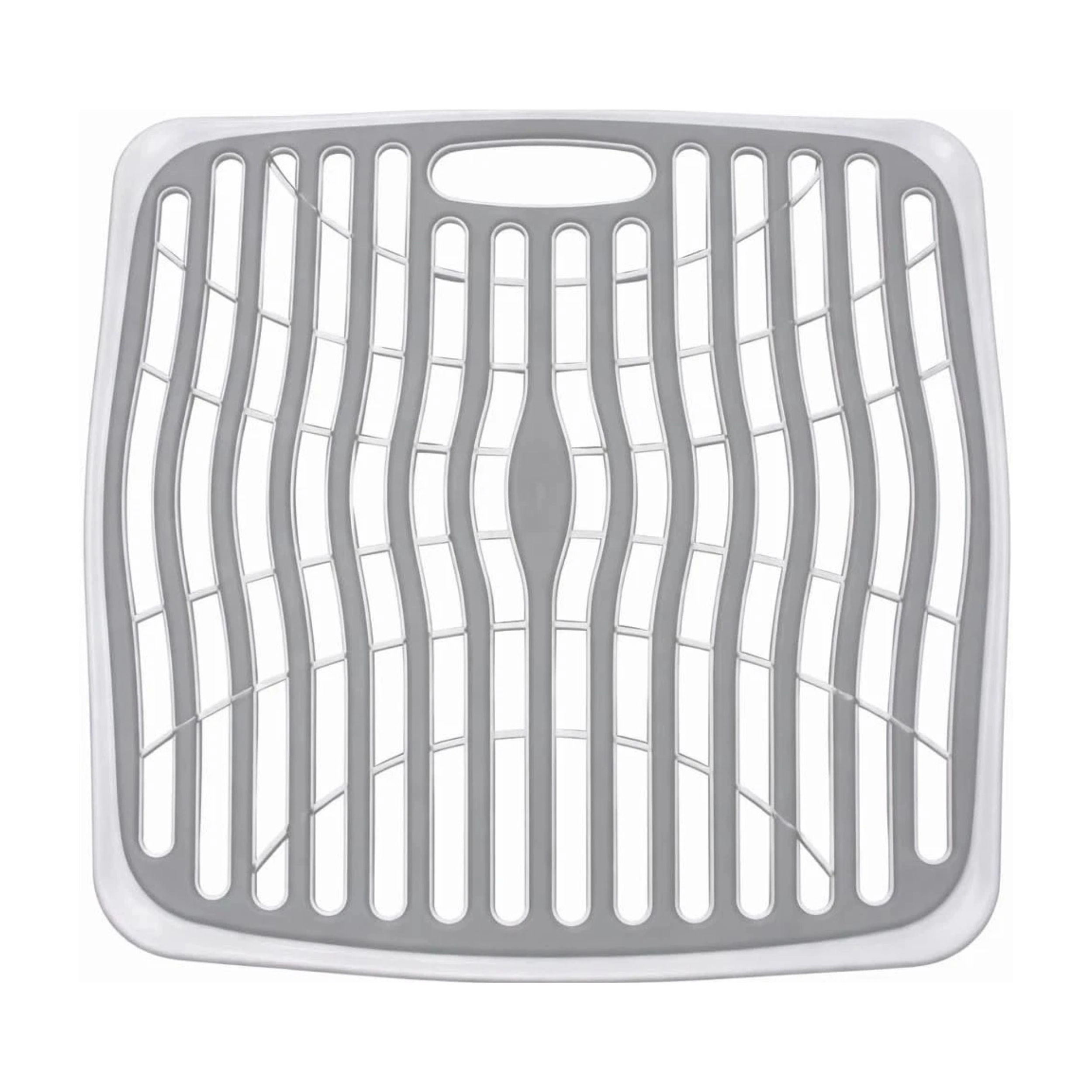 Home Collection Pack of 2 Gray Kitchen Sink Protector Mats