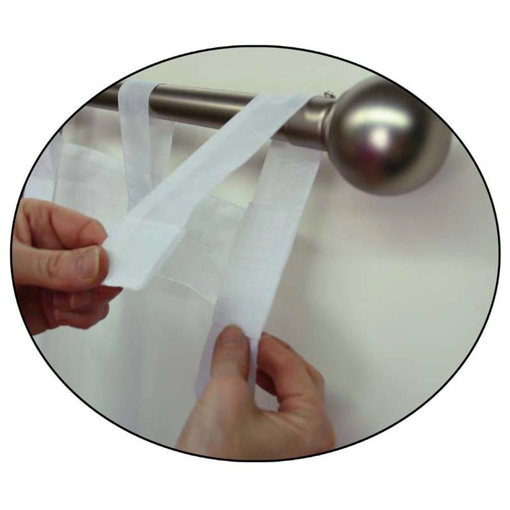 Commonwealth Outdoor Decor Escape Voile Hook and Loop Tab Curtain Panel - 54x84" - Ivory