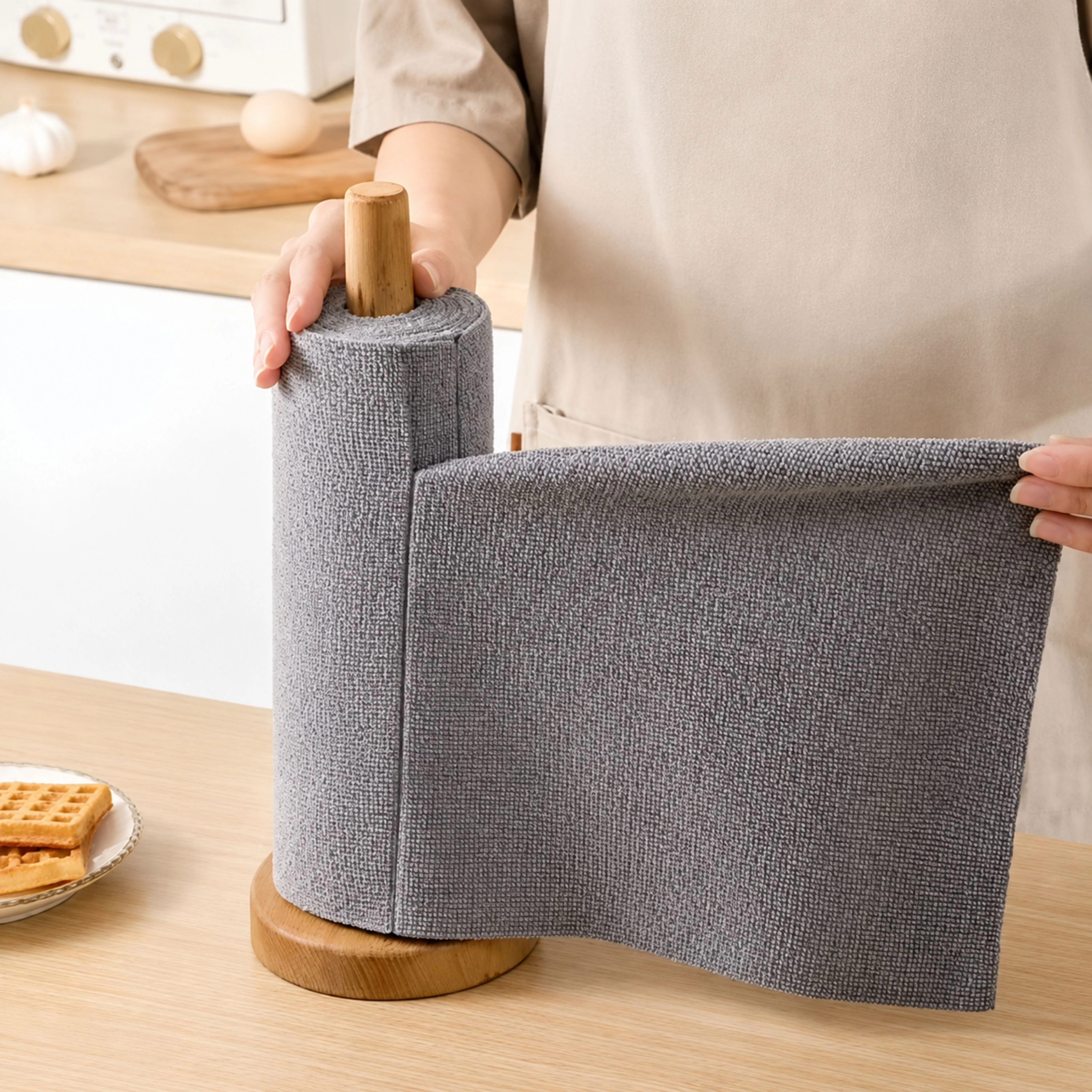 Kitcheniva 30 Sheets Reusable Microfiber Towel Roll