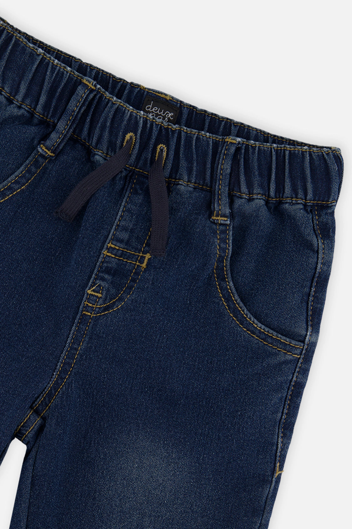Deux par Deux Boys French Terry Denim Jogger Pants