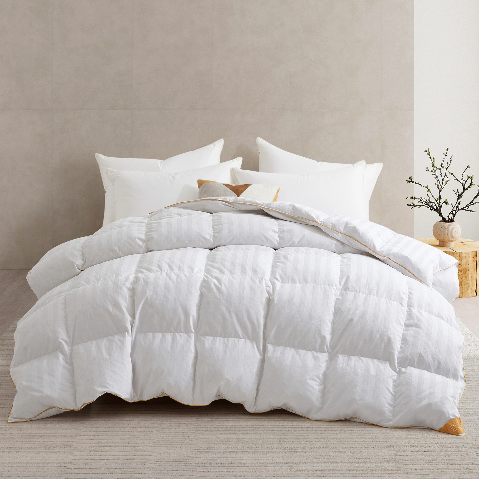 Peace Nest Hotel Quality All Season Goose Feather and Down Comforter Duvet Insert
