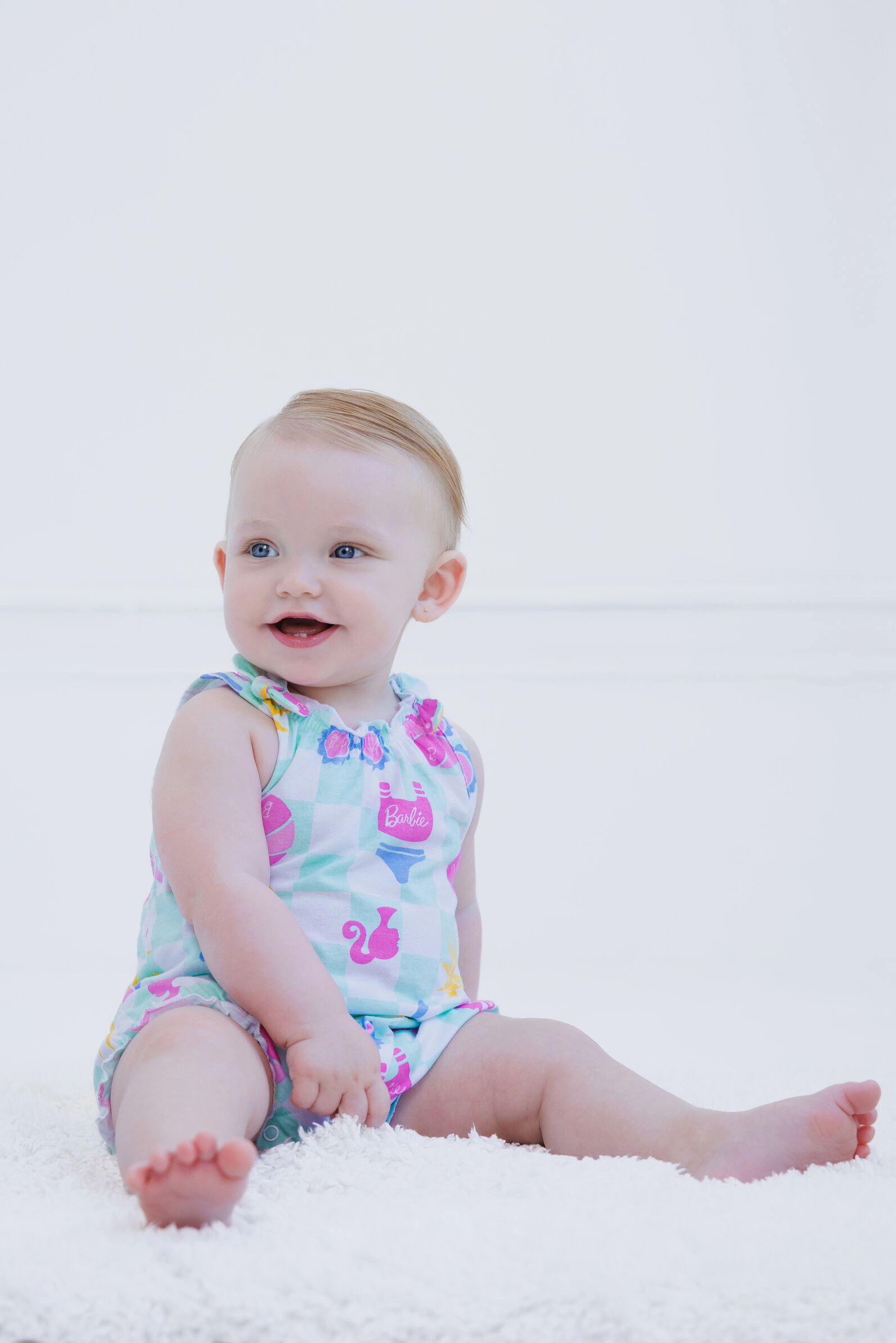 Barbie Baby Girls' Sleeveless Bubble Romper