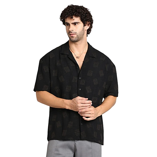 Cahoot Men's Indie-Cuban Oversized Shirt