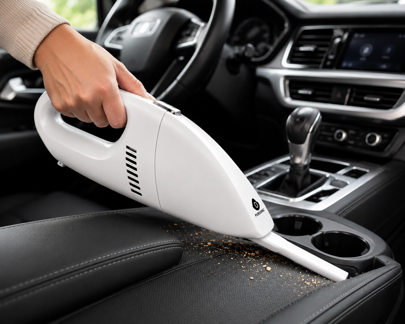 Pursonic Unisex Cordless Power Scrubber & Portable Car Vacuum Cleaner Deep Cleaning Duo Bundle
