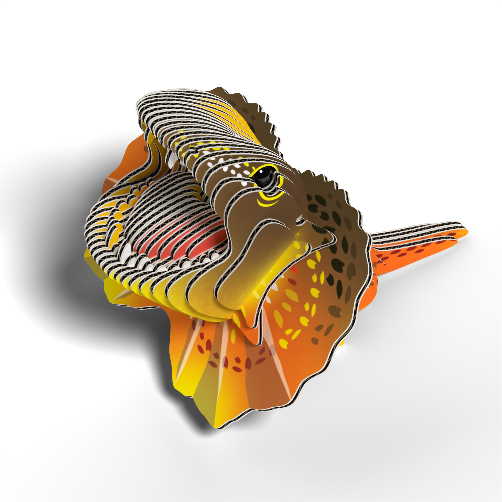 EUGY Frilled Lizard 3D Puzzle - contains 32 puzzle pieces