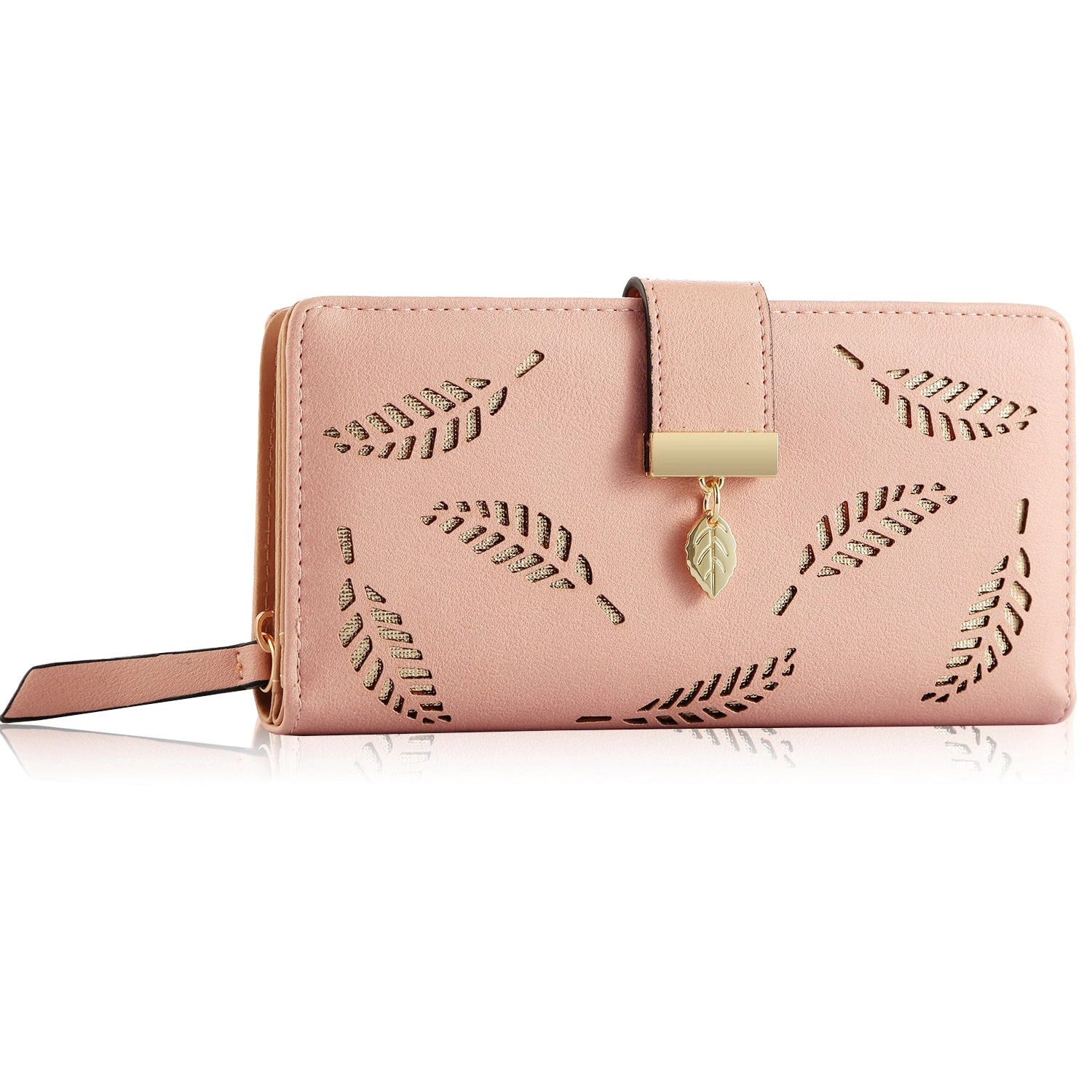GBruno Leaf Cutout Wallet With 11 Card Slots