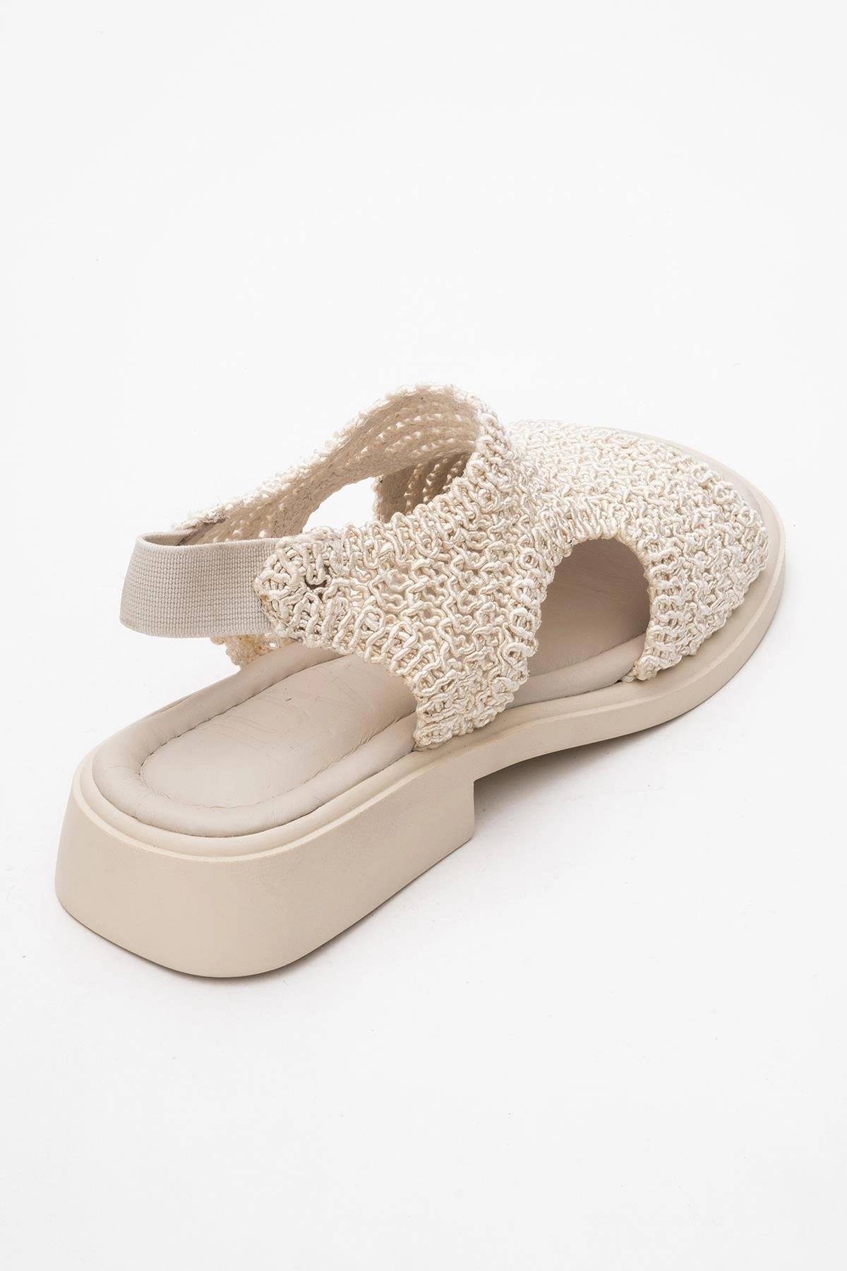 Forever & Always Womens Weave Leather Woven Sandals