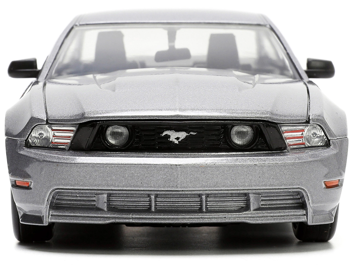 Jada 2010 Ford Mustang Gt Gray Metallic With Flames "Ford Motor Company" "Bigtime Muscle" Series 1/24 Diecast