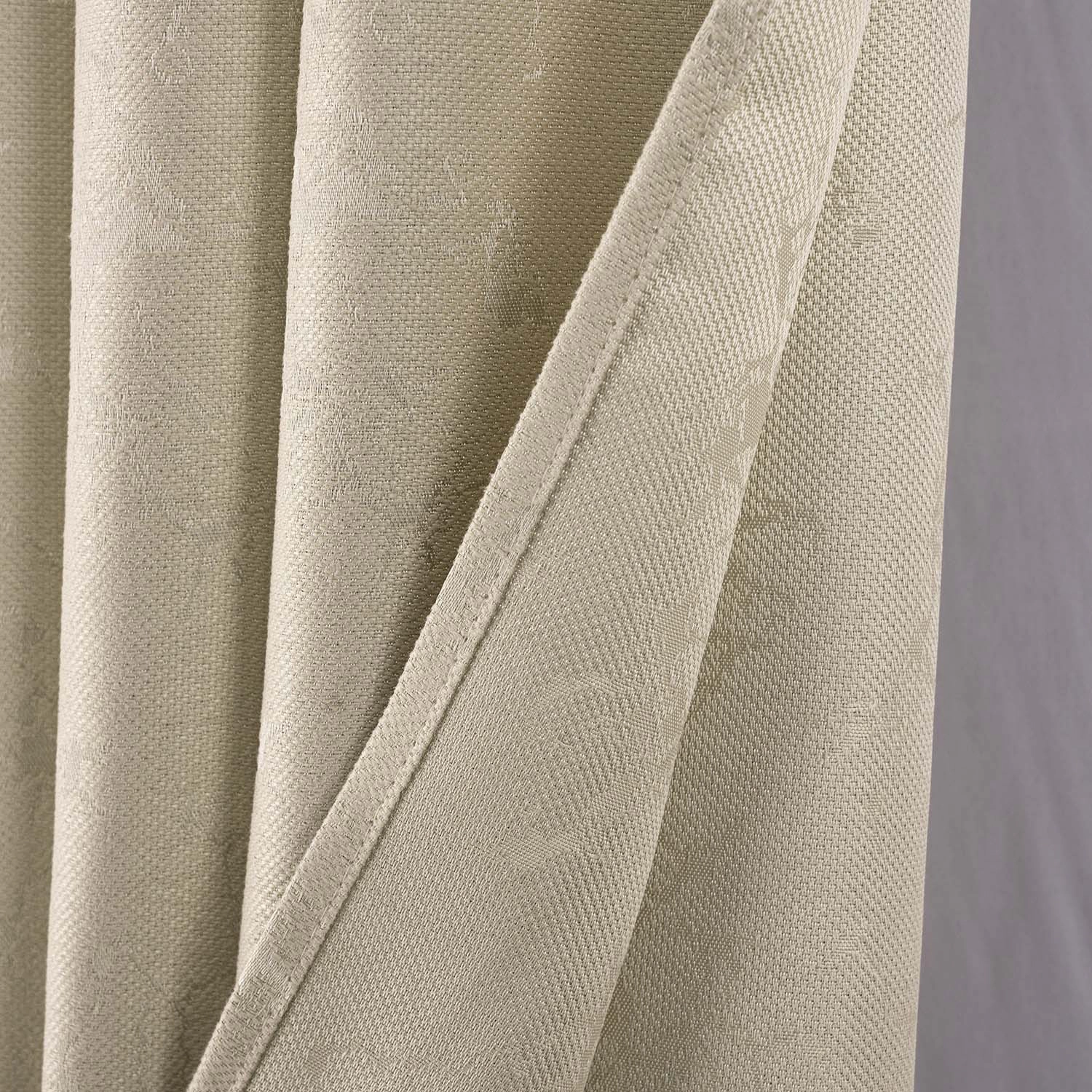 RT Designer Collection Calypso Shimmer Jacquard 2 Pack Grommet Curtain Panel Pair 36" x 84" Taupe