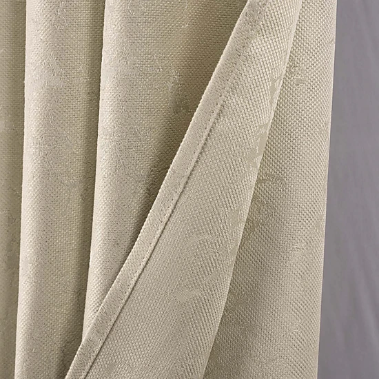 RT Designer Collection Calypso Shimmer Jacquard 2 Pack Grommet Curtain Panel Pair 36" x 84" Taupe