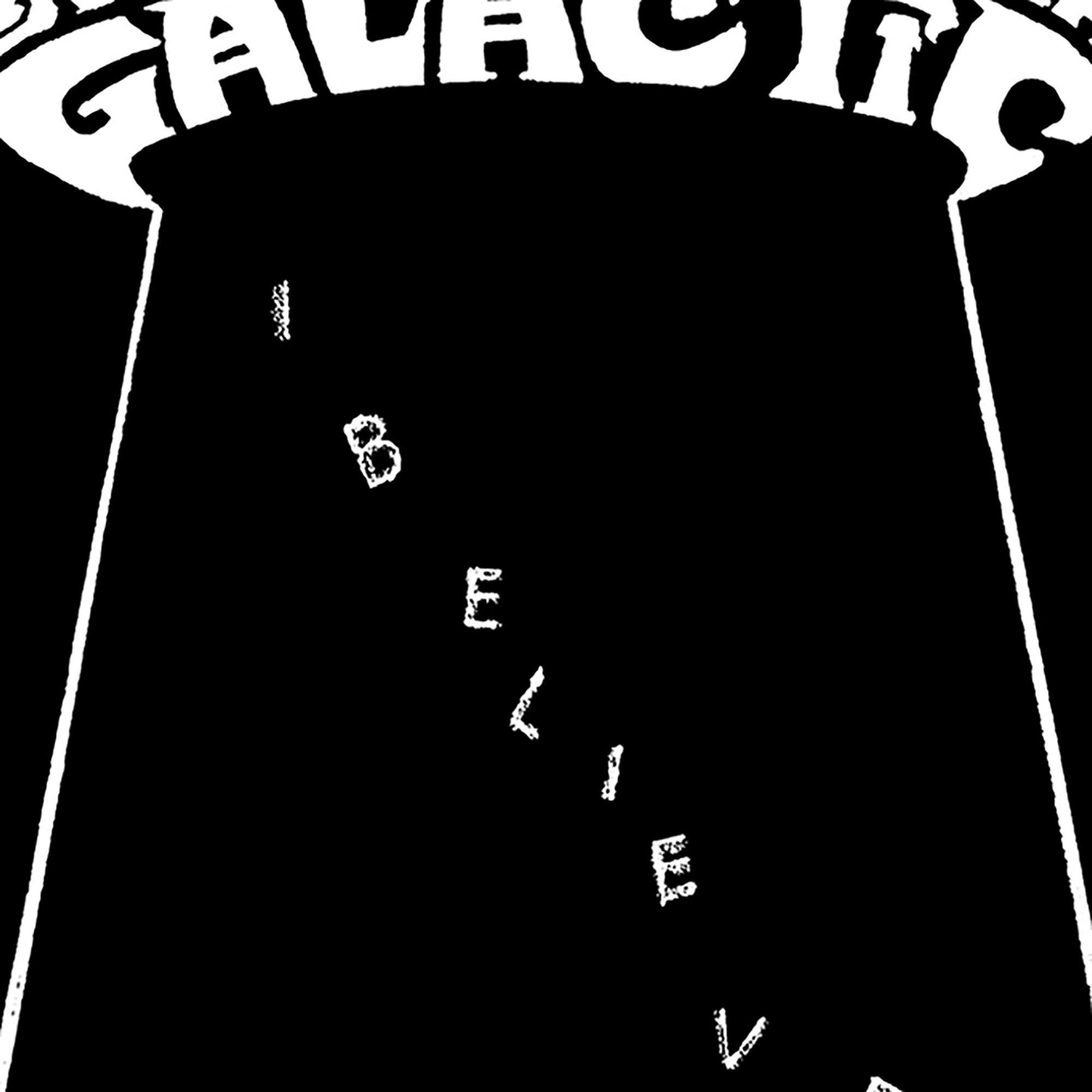 LA Pop Art Men's Flying Saucer UFO Word T-Shirt - Regular Fit, Made Honduras