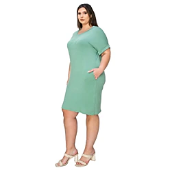 jcpenney t shirt dress Stylus Womens Short Sleeve T-Shirt Dress, Color: Cedarwood