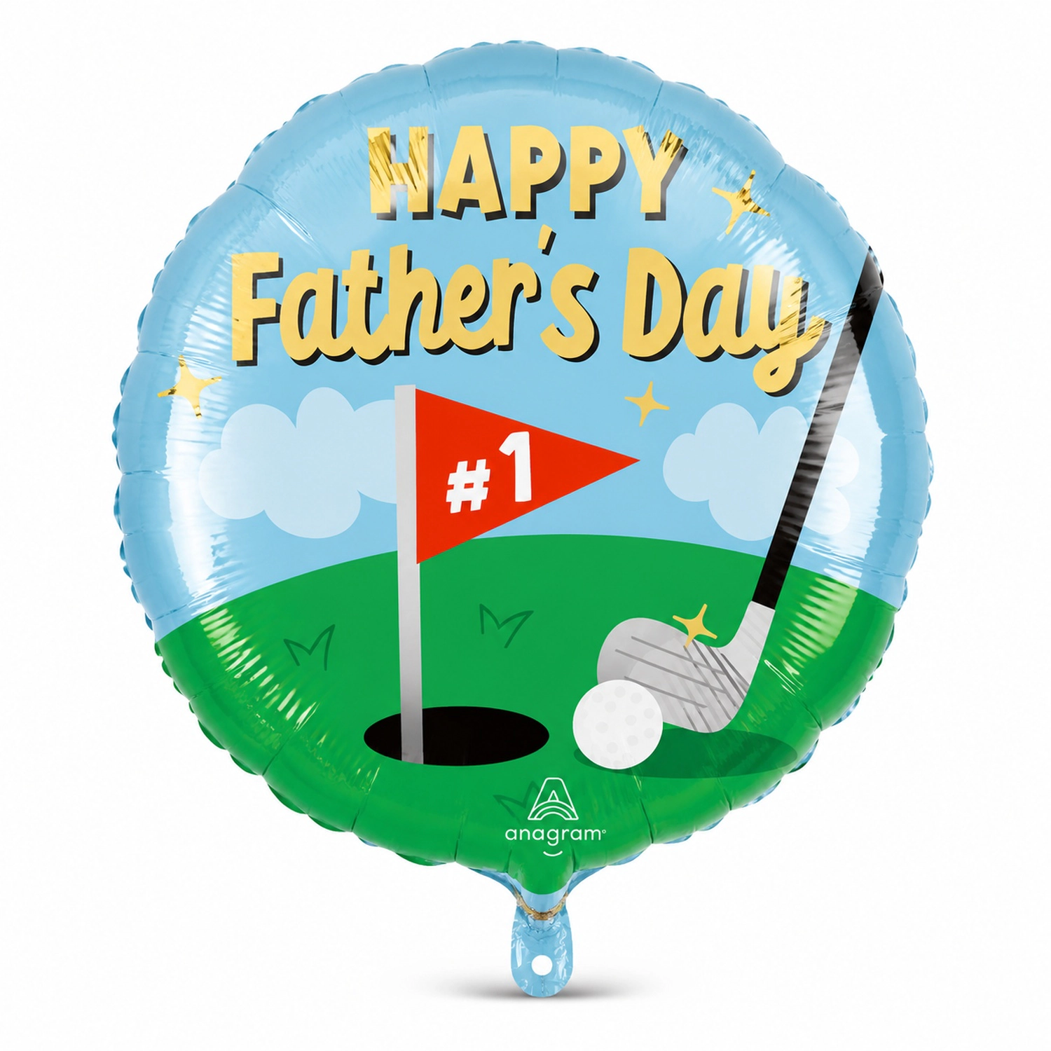 LoonBalloon Father's Day Tee-Rific Dad Balloon with 8 Multicolor Latex Balloons