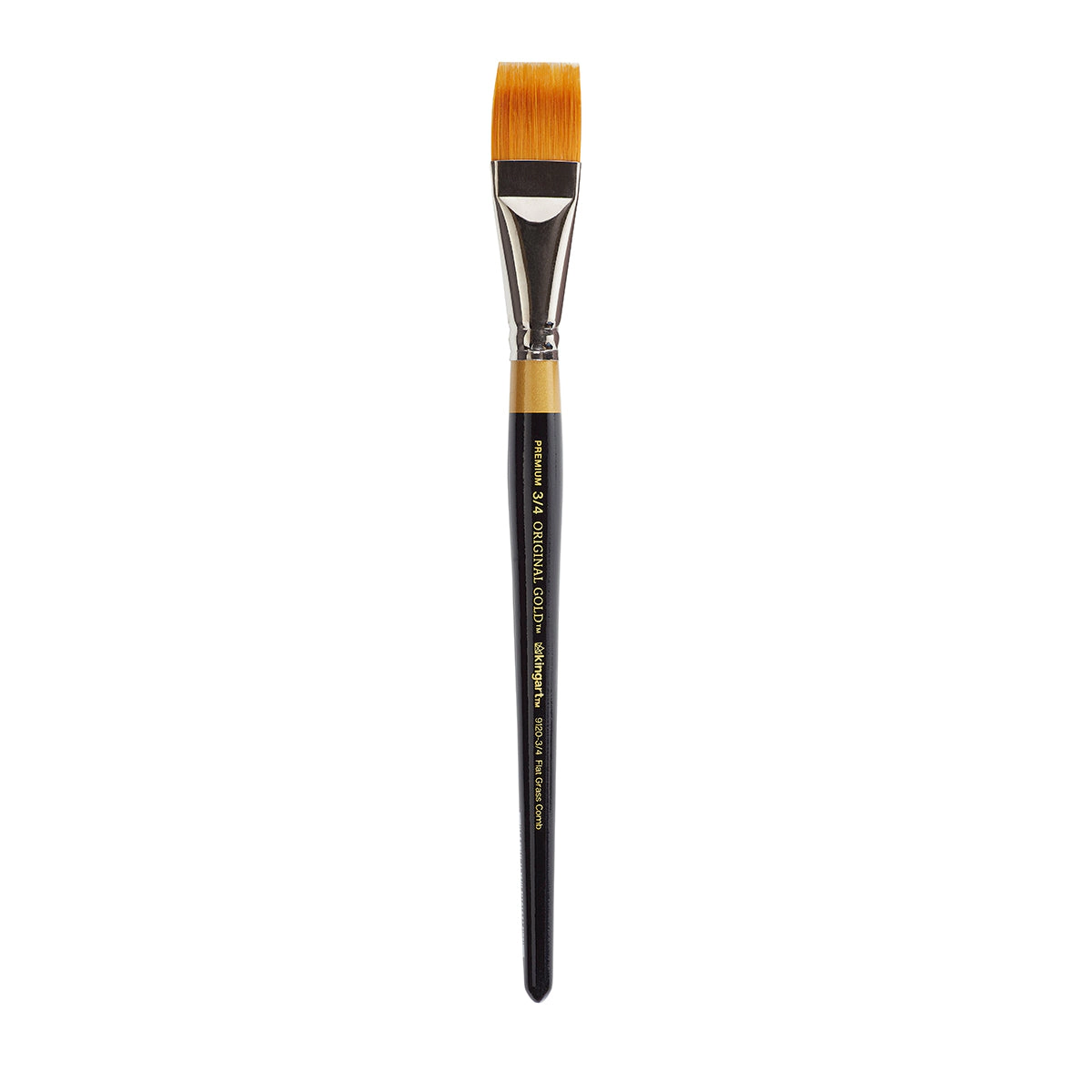 KINGART Original Gold 9120 Rake Golden Taklon Brush