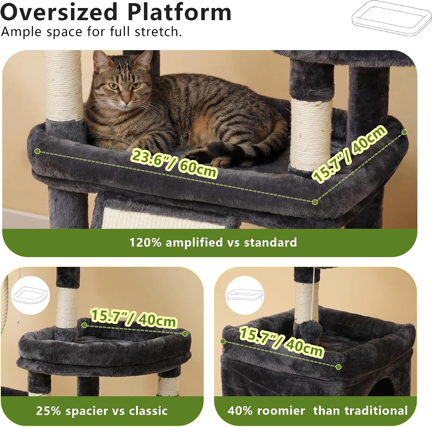 Heybly Anti-Tilting Cat Tree