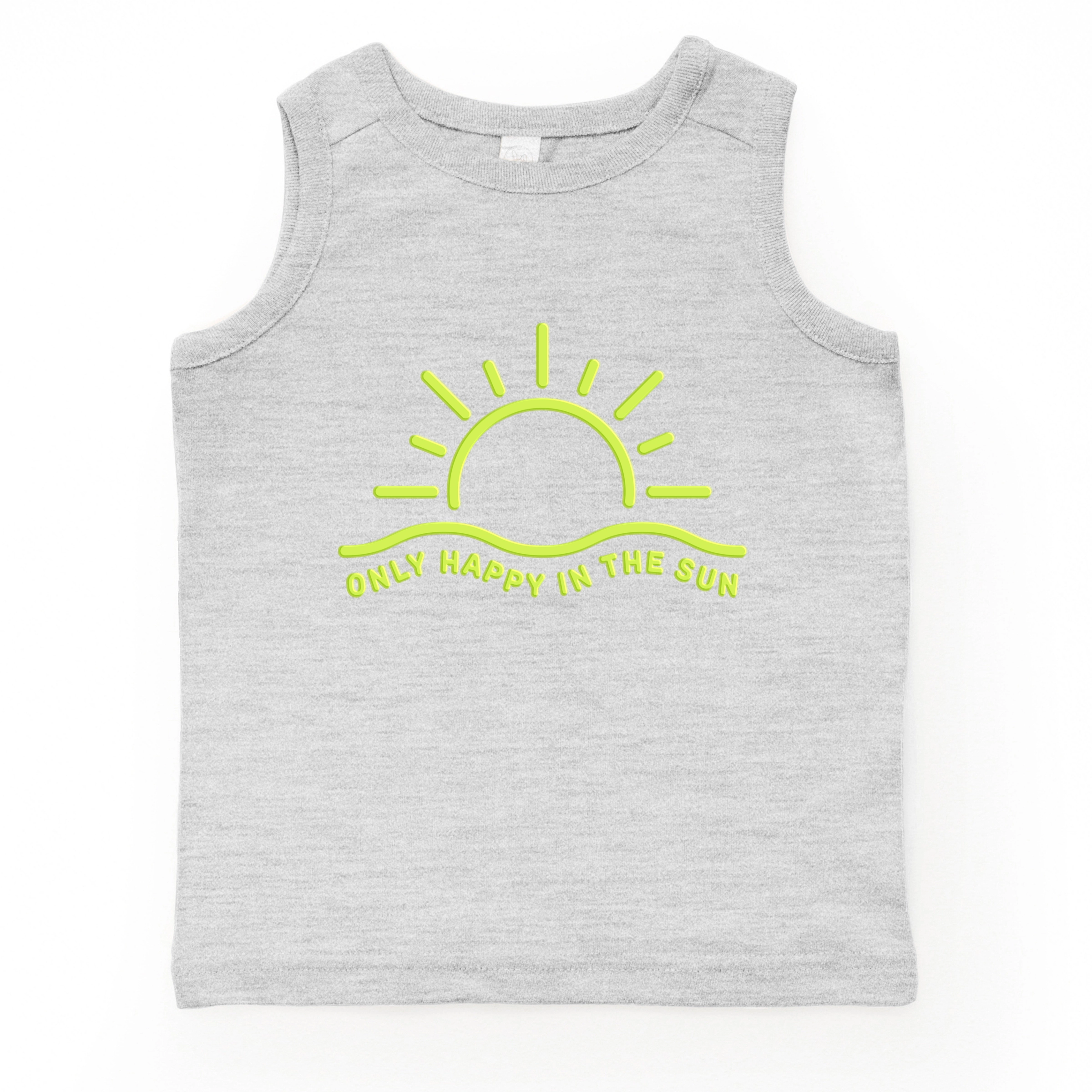 The Juniper Shop - Only Happy Sun Puff Print Youth Tank Top