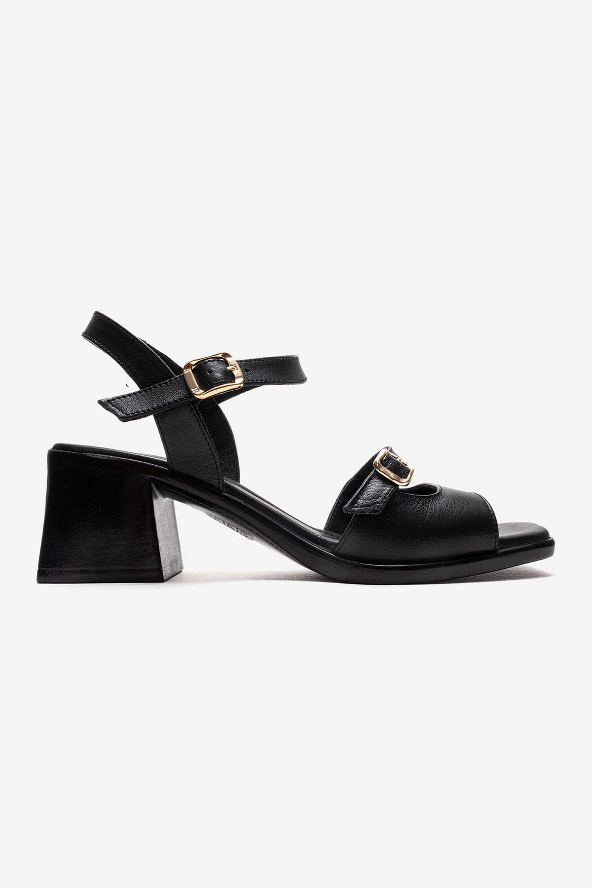 Forever & Always Womens Yolen Leather Block Heel Sandal