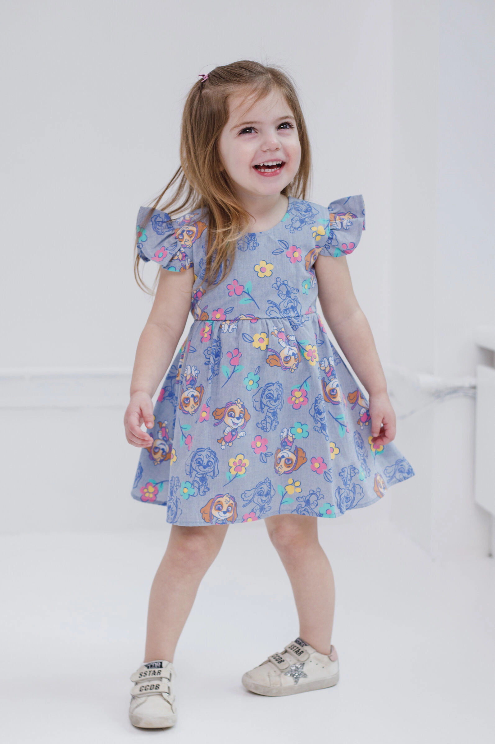 Paw Patrol Skye Girls' Chambray Dress
