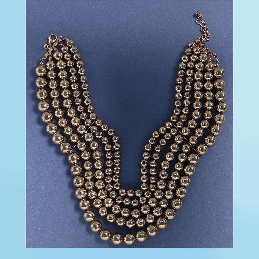 SOHI Women's Golden Necklace