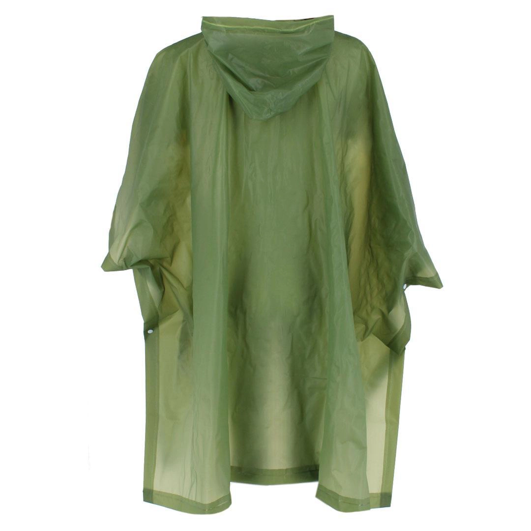 CTM Adult Waterproof Reusable Rain Poncho by Wootie