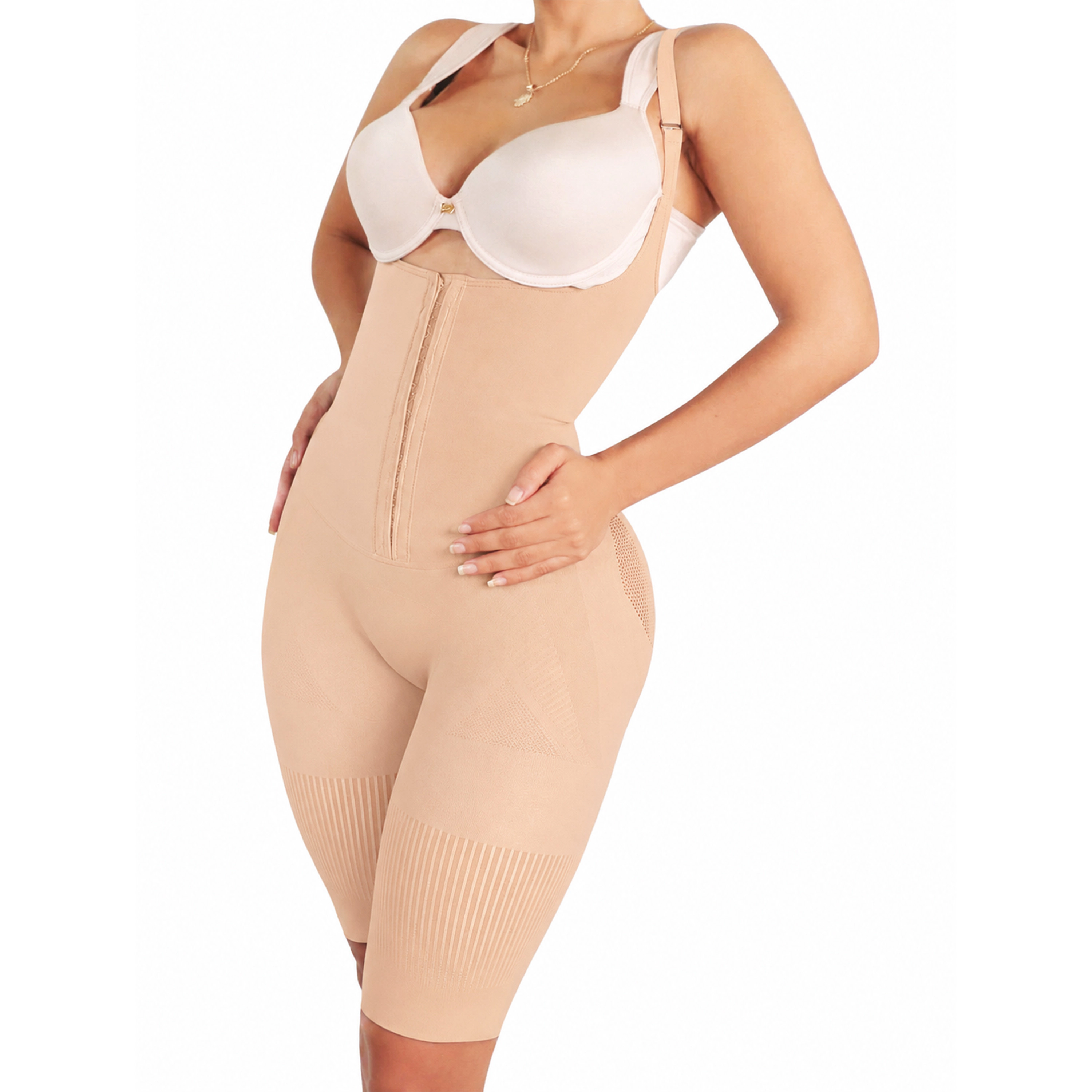 Yahaira Women's Happy Shapewear No.7 Corset Waist Cincher Above The Knee